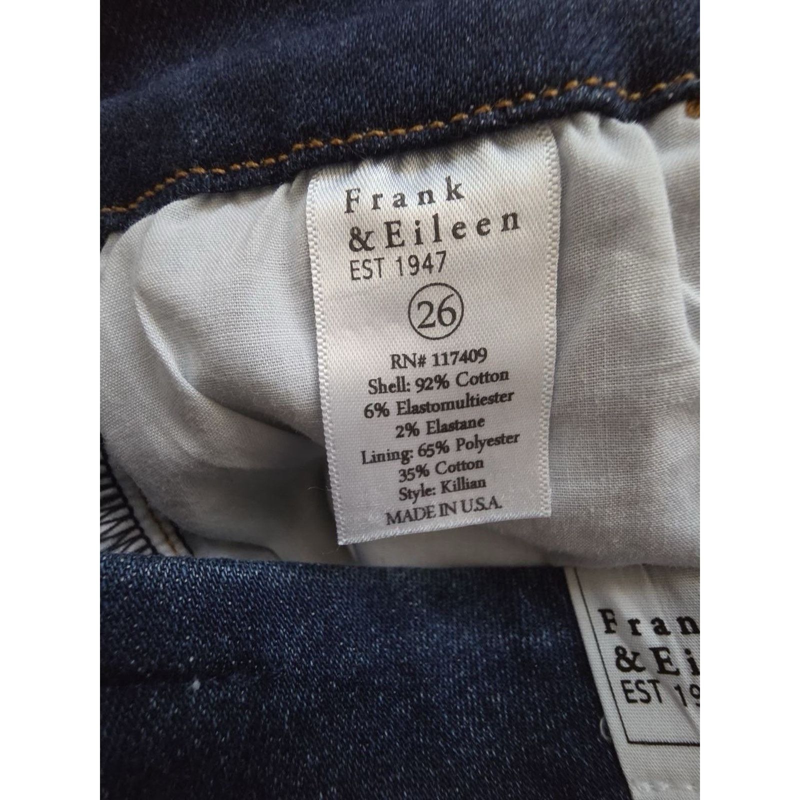 Frank & Eileen Frank & Eileen Cork Rinse Jeans Women's Size 26 A001032 Size 26" / US 2 / IT 38 - 7 Thumbnail