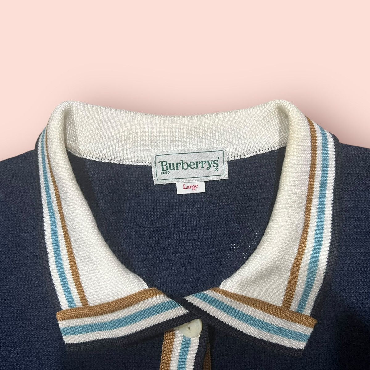 Burberry VINTAGE BURBERRYS REED RINGER CROP POLO SHIRT Size US M / EU 48-50 / 2 - 6 Thumbnail