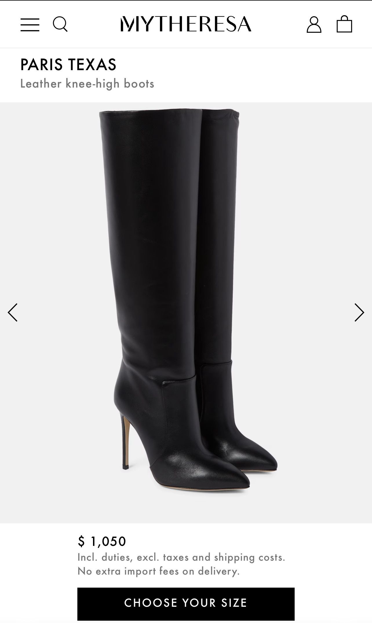 Paris Texas PARIS TEXAS Leather knee-high boots Size US 11 / IT 41 - 2 Thumbnail