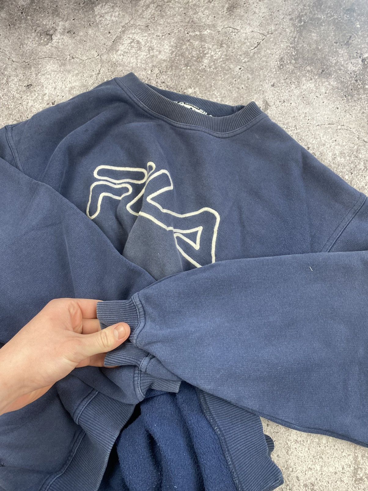 Fila × Vintage Vintage Fila big logo baggy boxy Y2K faded sweatshirt Size US S / EU 44-46 / 1 - 6 Thumbnail