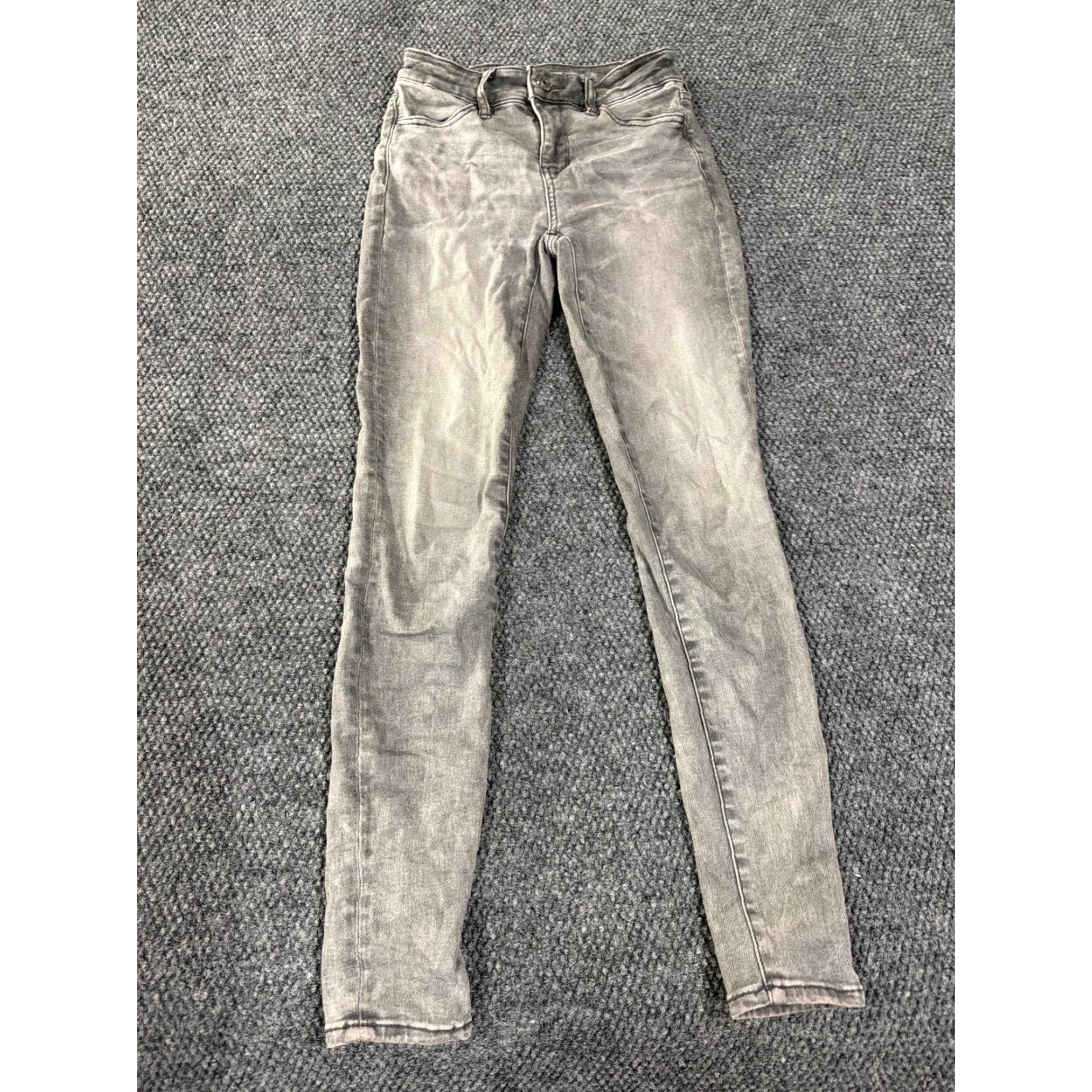 American Eagle Outfitters American Eagle Outfitters Jeans Women 0 Gray High Rise Jegging Ther 5-Pocket Distressed Size 25" / US 0 / IT 36 - 3 Thumbnail