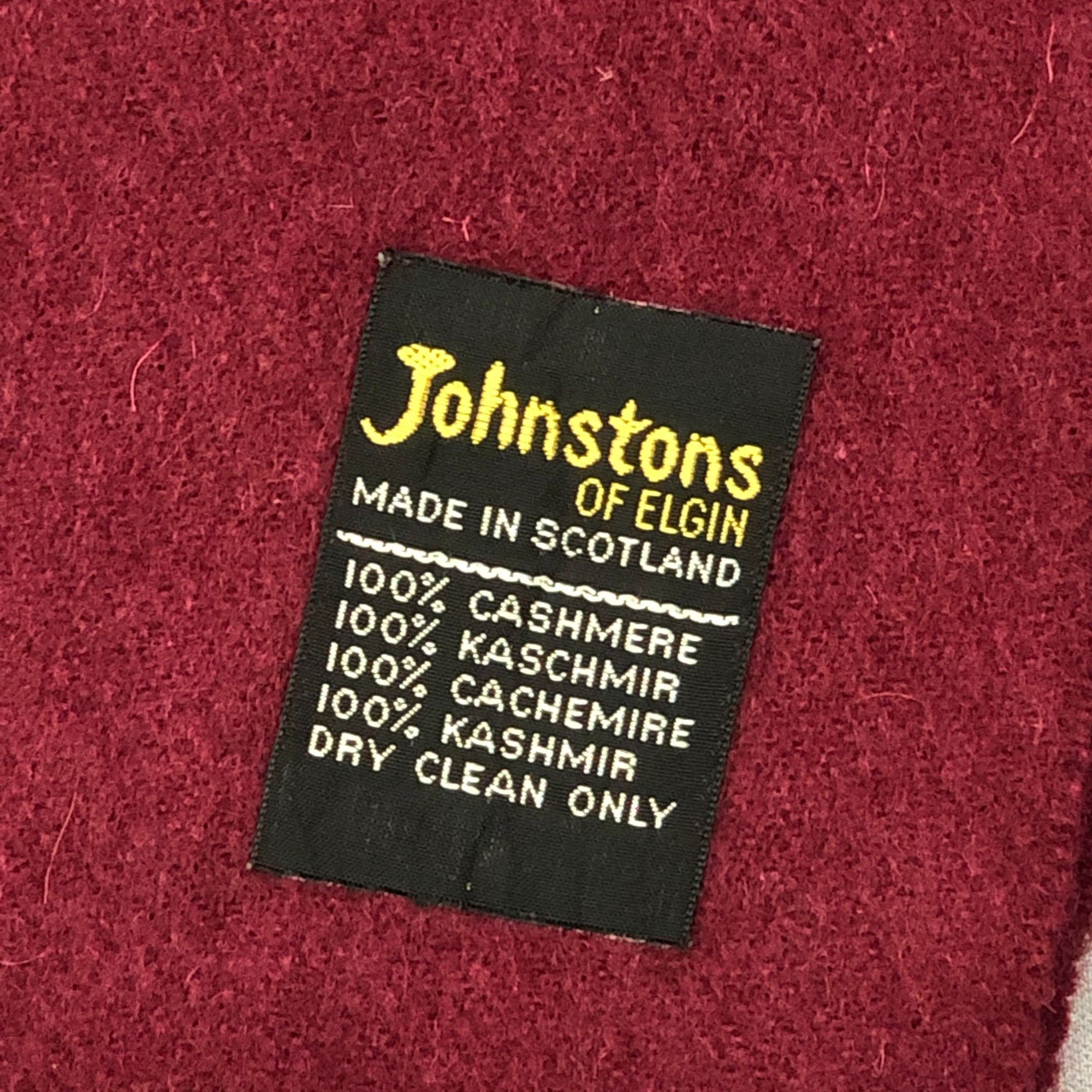 Johnstons Of Elgin Vintage Johnstons of Elgin Scarf Muffler Cashmere Scarves Size ONE SIZE - 4 Thumbnail