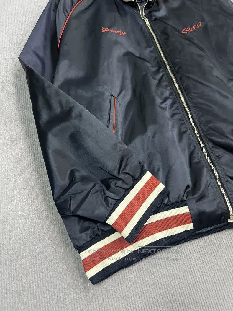 Givenchy Givenchy Embroidered Striped Jacket Coat Midnight Blue Size US M / EU 48-50 / 2 - 4 Thumbnail