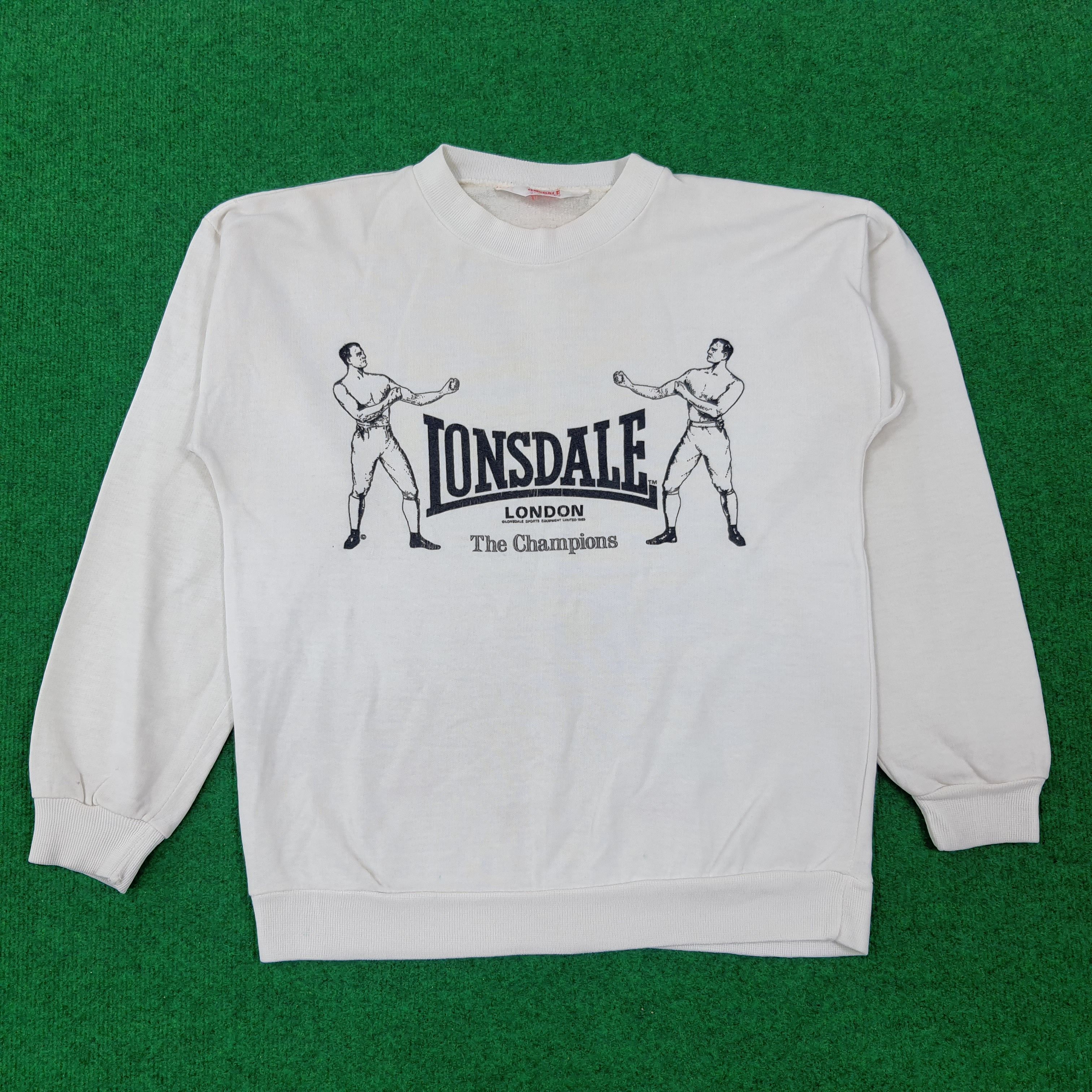 Lonsdale × Vintage Vintage Lonsdale London Champions Sports Gear Sweatshirt Size US M / EU 48-50 / 2 - 1 Thumbnail