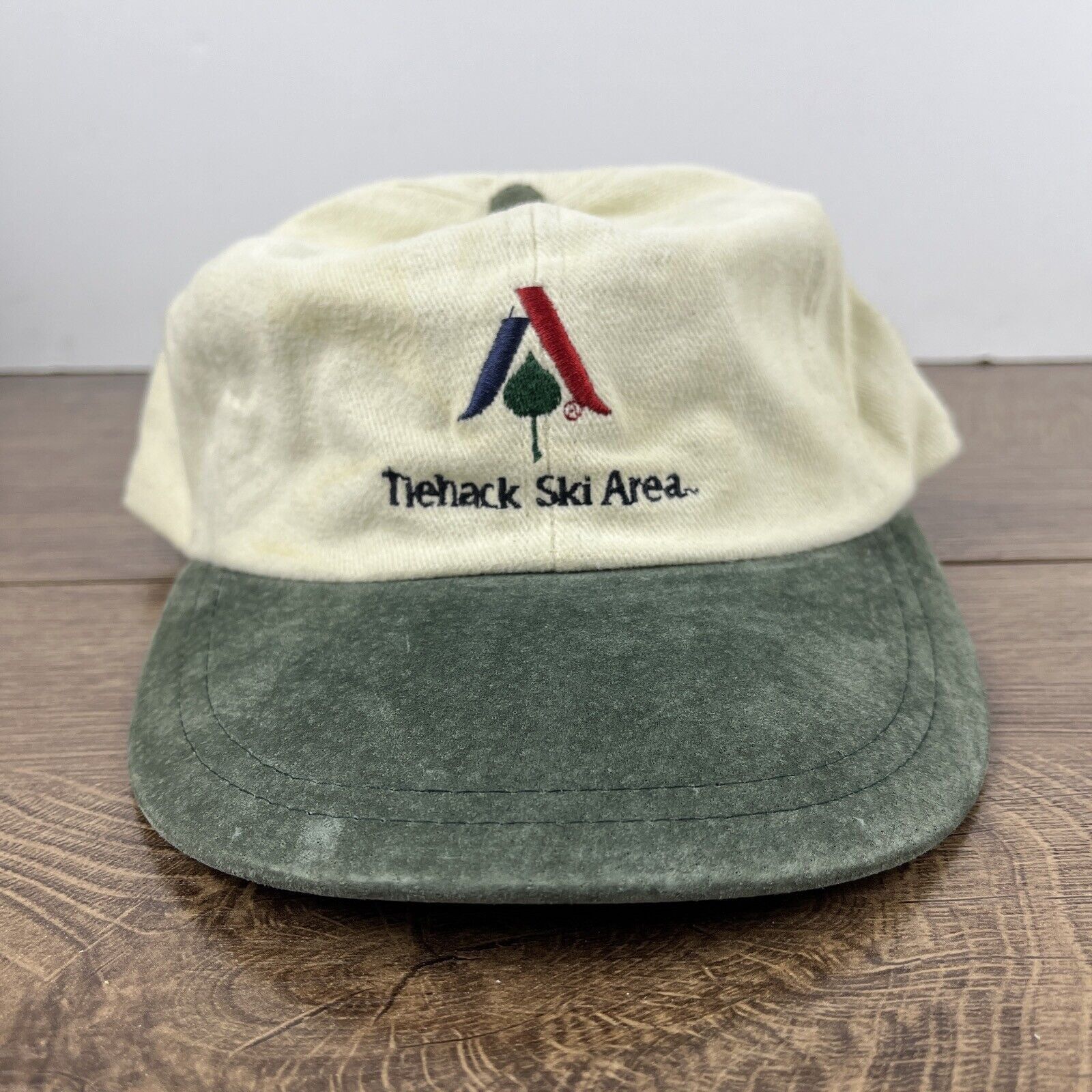 Other Tiehack Ski Area Hat Tiehack Tan Brown Hat Adjustable Adult Size ONE SIZE - 7 Thumbnail
