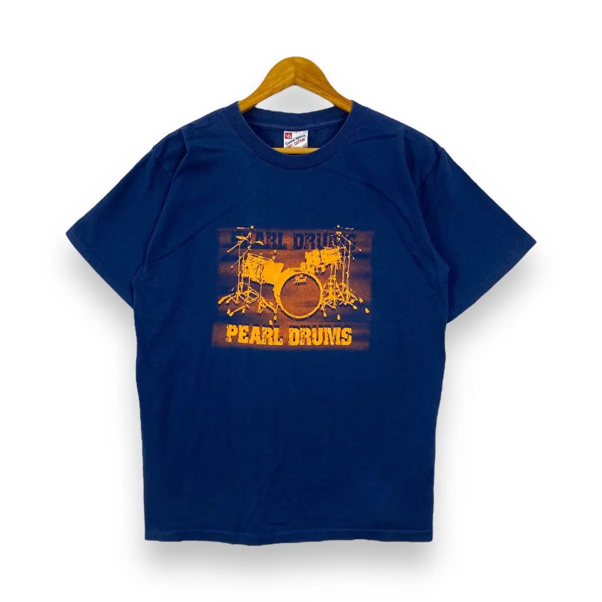 Vintage Vintage 90's PEARL DRUMS Bold Graphic Tee Shirt Large Size Size US L / EU 52-54 / 3 - 1 Thumbnail