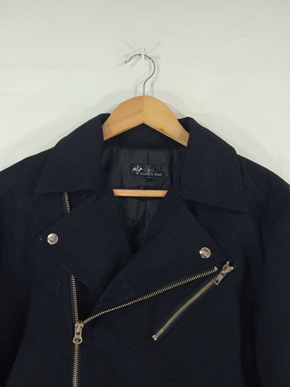 If Six Was Nine Devil N Bass Cross Zipper Jacket Skull Design Jacket Size US M / EU 48-50 / 2 - 5 Thumbnail