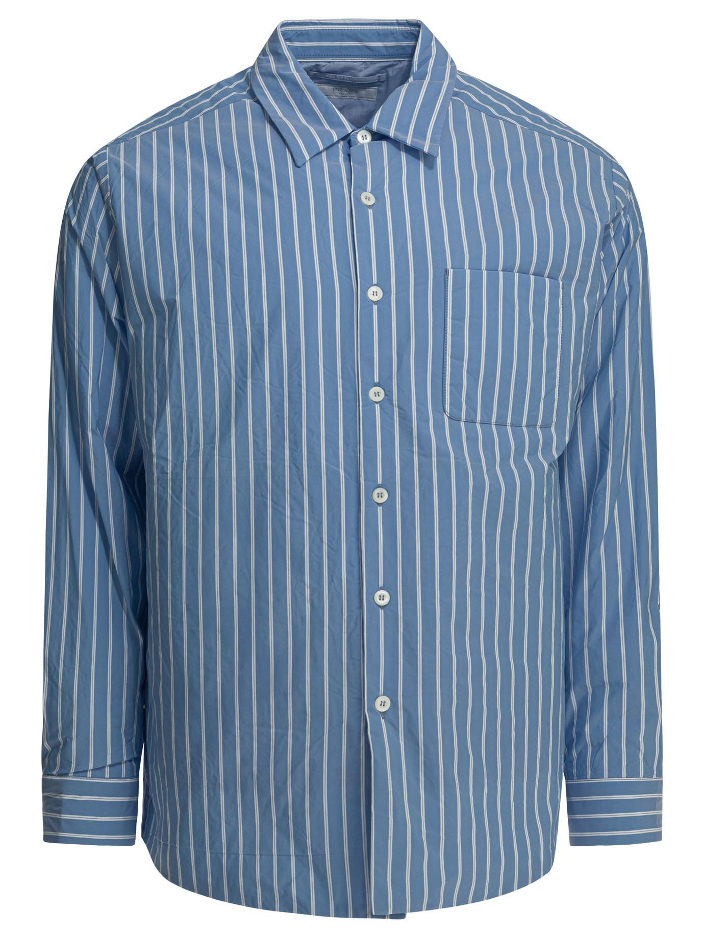 Prada Prada Striped Overshirt Jacket tag size M Men - USA Duties Paid Size US M / EU 48-50 / 2 - 1 Thumbnail