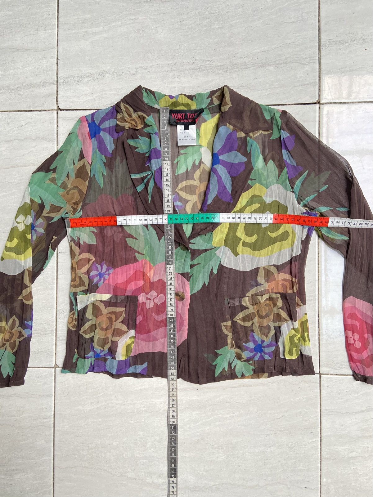 Issey Miyake × Yoshiyuki Konishi YUKI TORII Flower Motive Blazer/Shirt Size S / US 4 / IT 40 - 2 Thumbnail