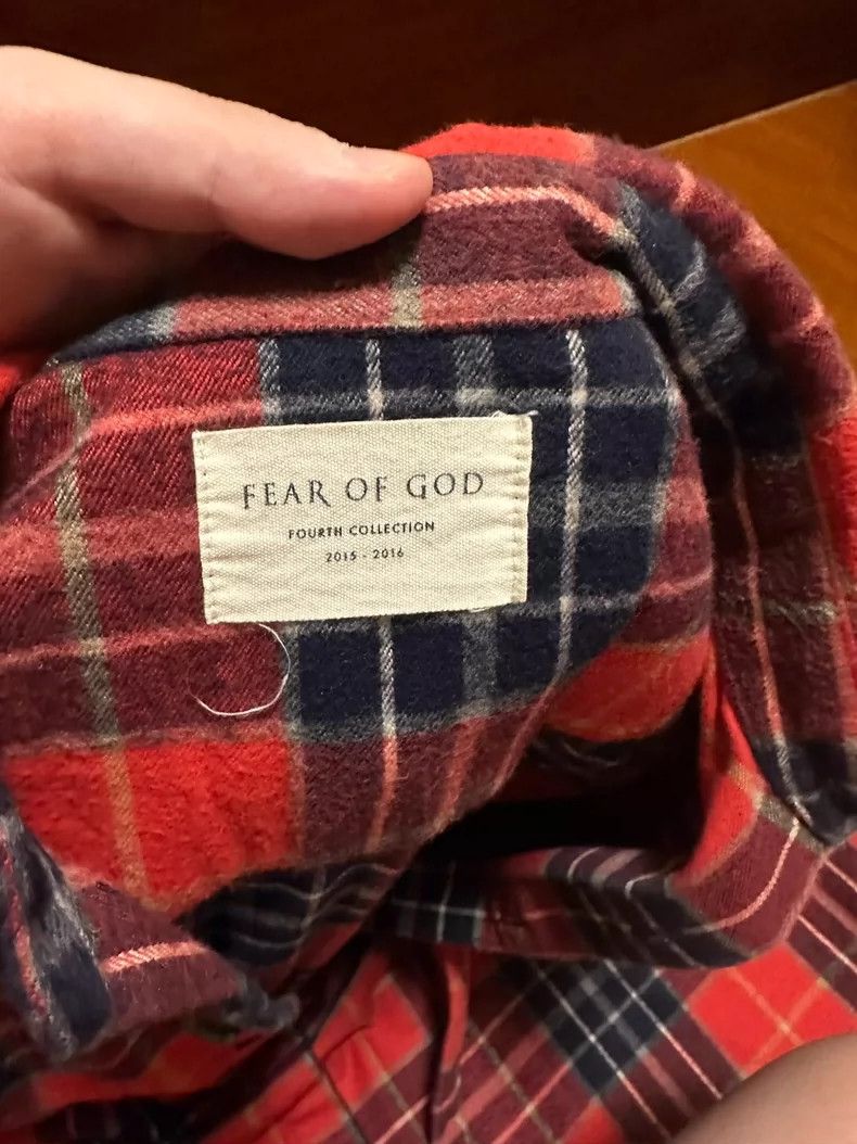 Fear of God Fear of God Red and blue plaid shoulders Size US S / EU 44-46 / 1 - 2 Thumbnail