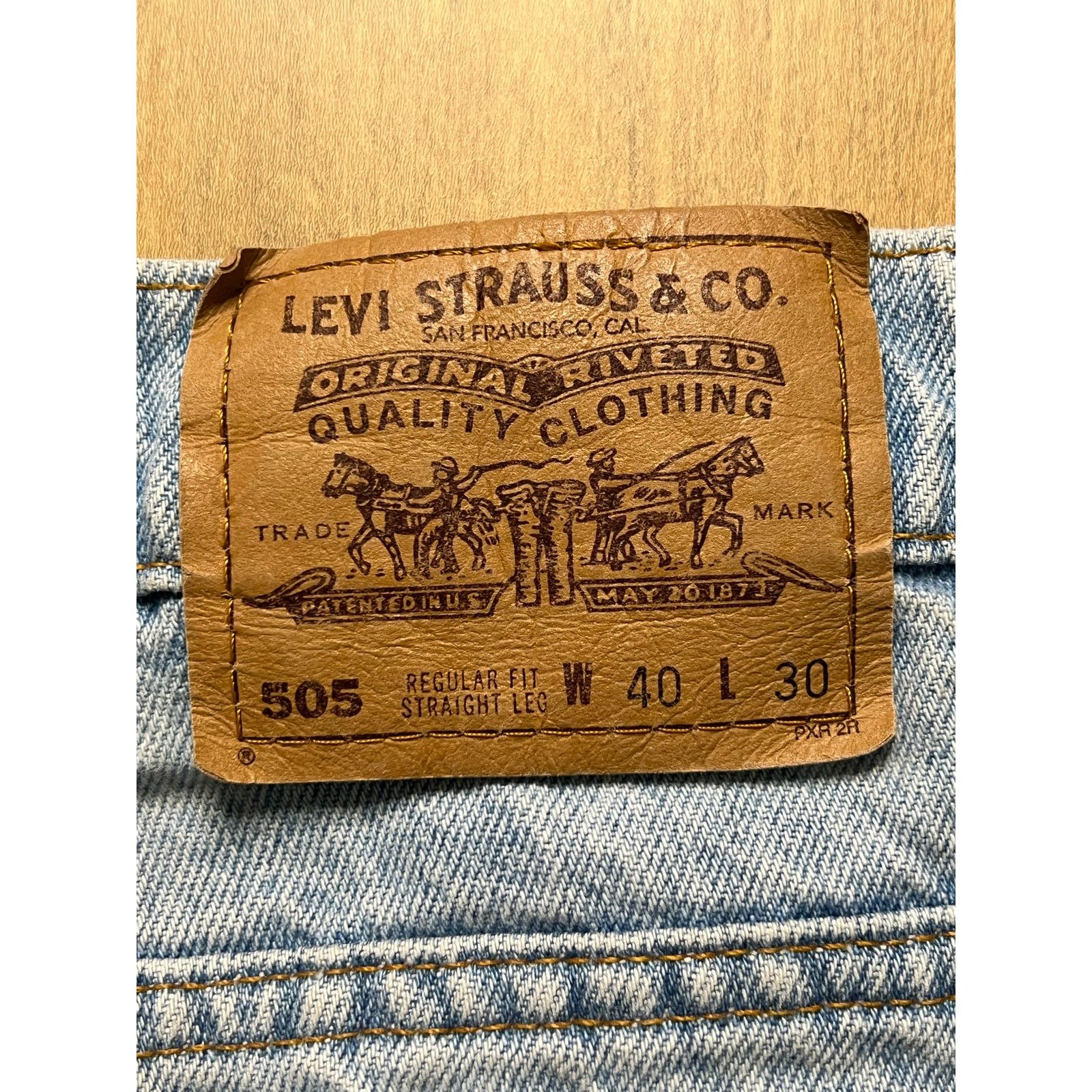 Levi's Levi’s 505 Regular Fit Straight Leg Jeans Brazil W40 L30 Size US 40 / EU 56 - 4 Thumbnail