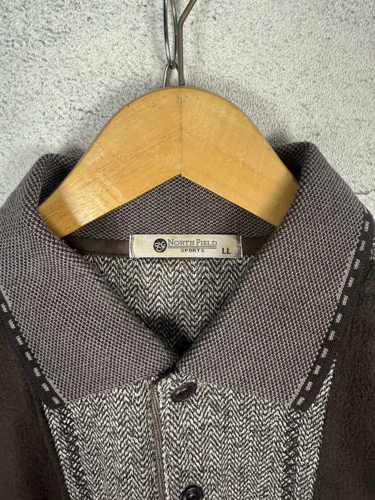 Vintage Vintage 90s Classic North Field Polo Sweater Size US L / EU 52-54 / 3 - 7 Thumbnail