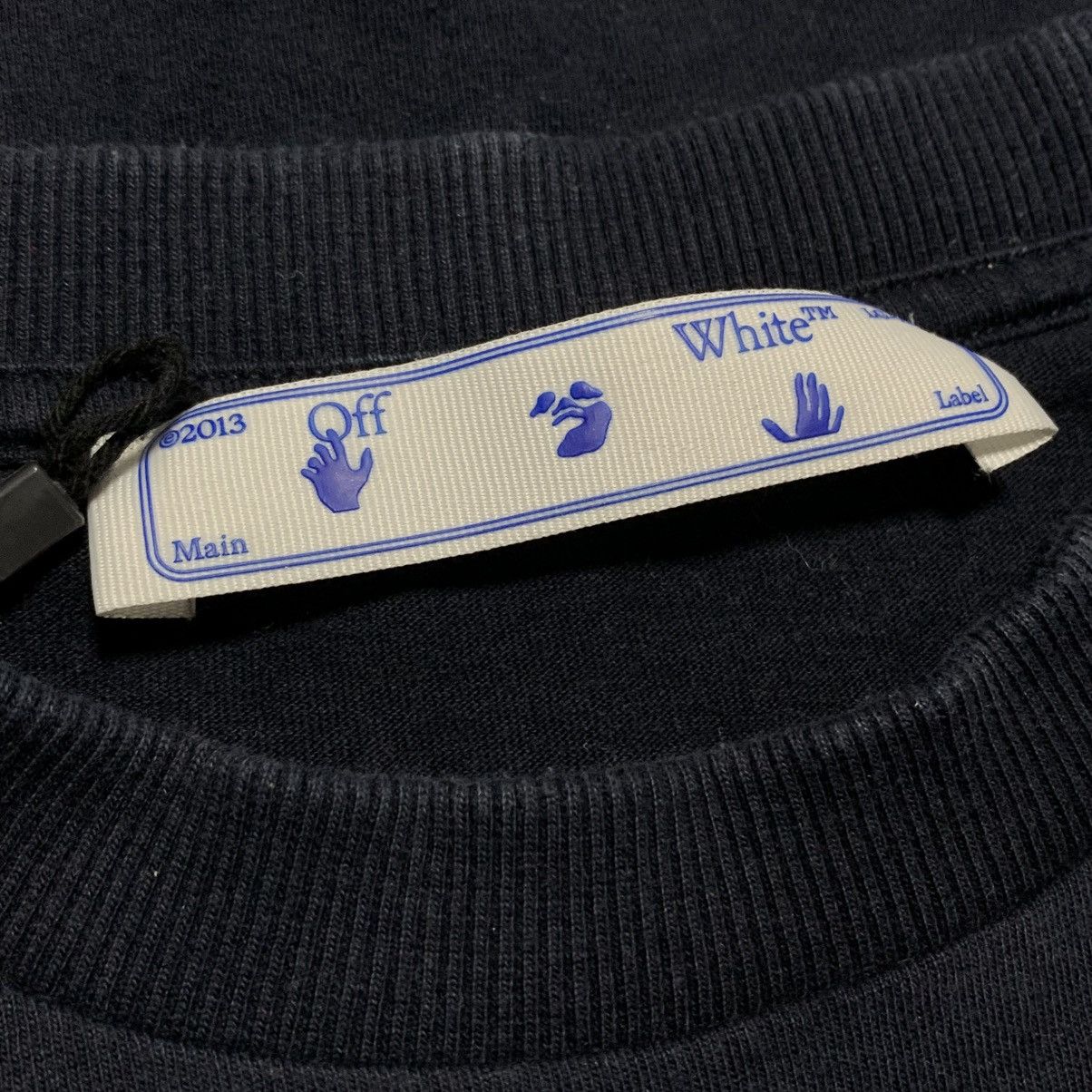 Off-White Off White Medium Staff Graphic Blue Tee Virgil Abloh Size US M / EU 48-50 / 2 - 4 Thumbnail