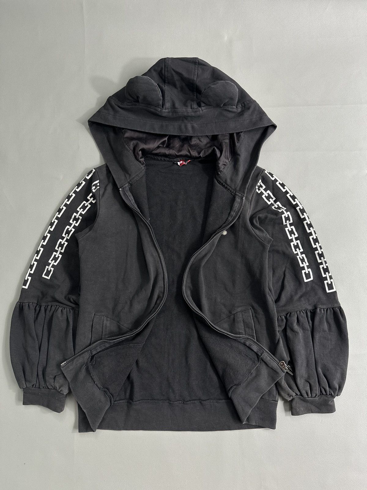 If Six Was Nine × Japanese Brand × Le Grande Bleu (L.G.B.) DOLLY DELLY HEART CHAIN ZIP HOODIE Y2K STYLE Size US M / EU 48-50 / 2 - 6 Thumbnail