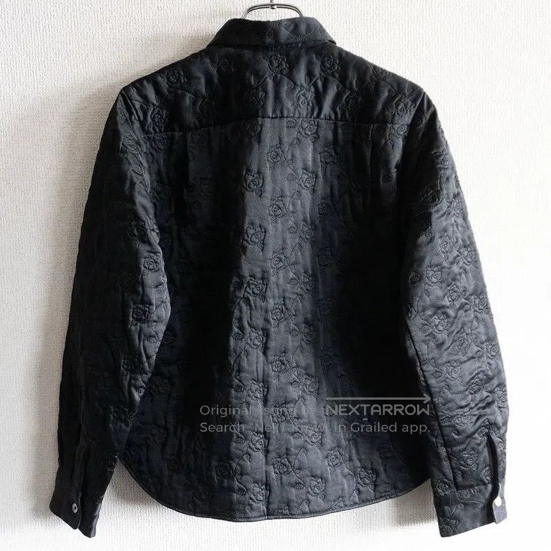 Comme des Garcons Comme Des Garcons Black embroidered quilted shirt coat Size M / US 6-8 / IT 42-44 - 2 Thumbnail