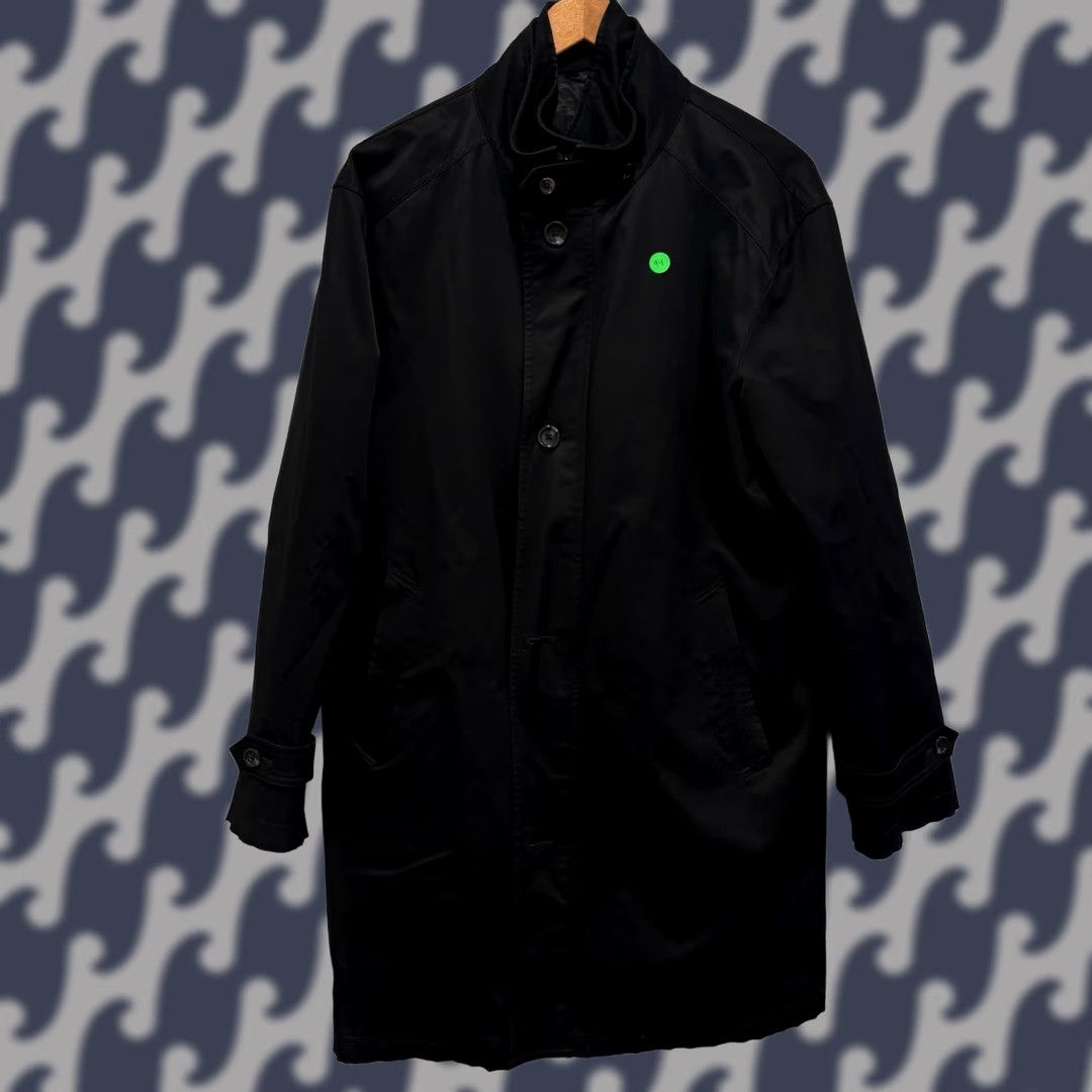 Ralph Lauren Lauren Ralph Lauren Mens Black Full Zip Trench Coat Jacket 40R Coat Size US XXS / EU 40 - 1 Thumbnail