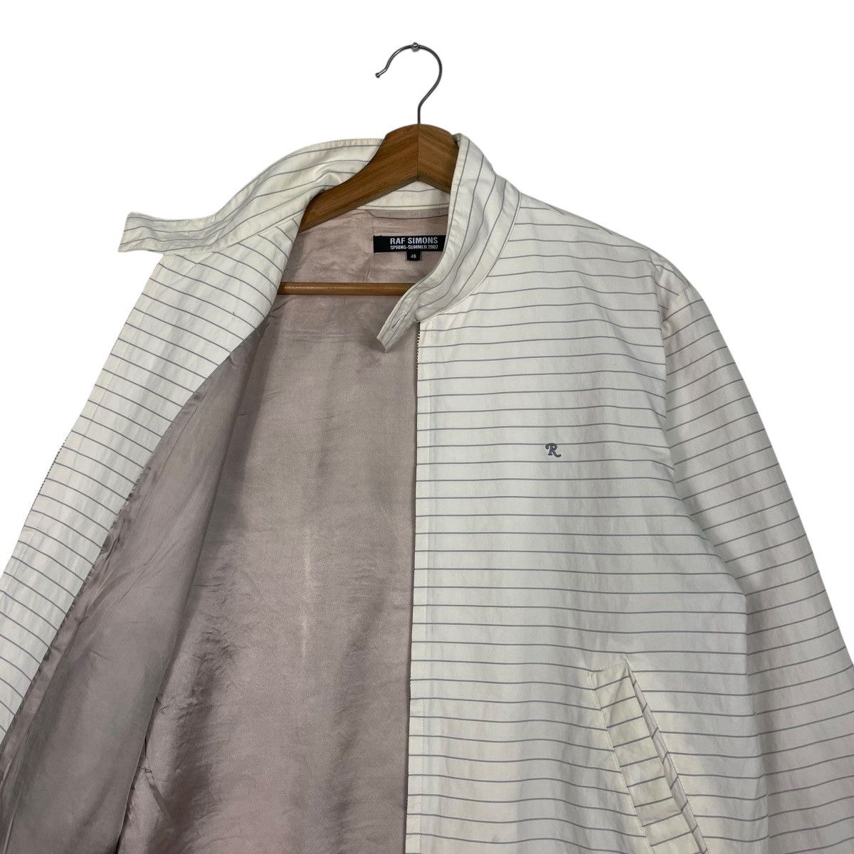 Raf Simons Rare Raf Simons SS07 Stripes Single R Bomber Jacket Size US S / EU 44-46 / 1 - 10 Thumbnail
