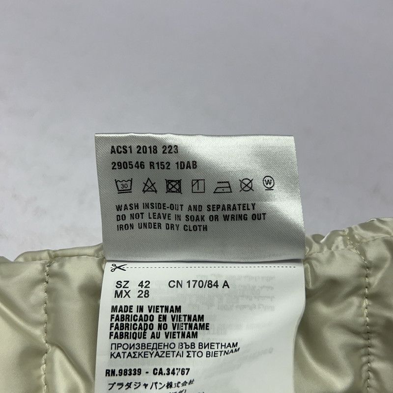 Prada Logo Zip Collar Down Vest