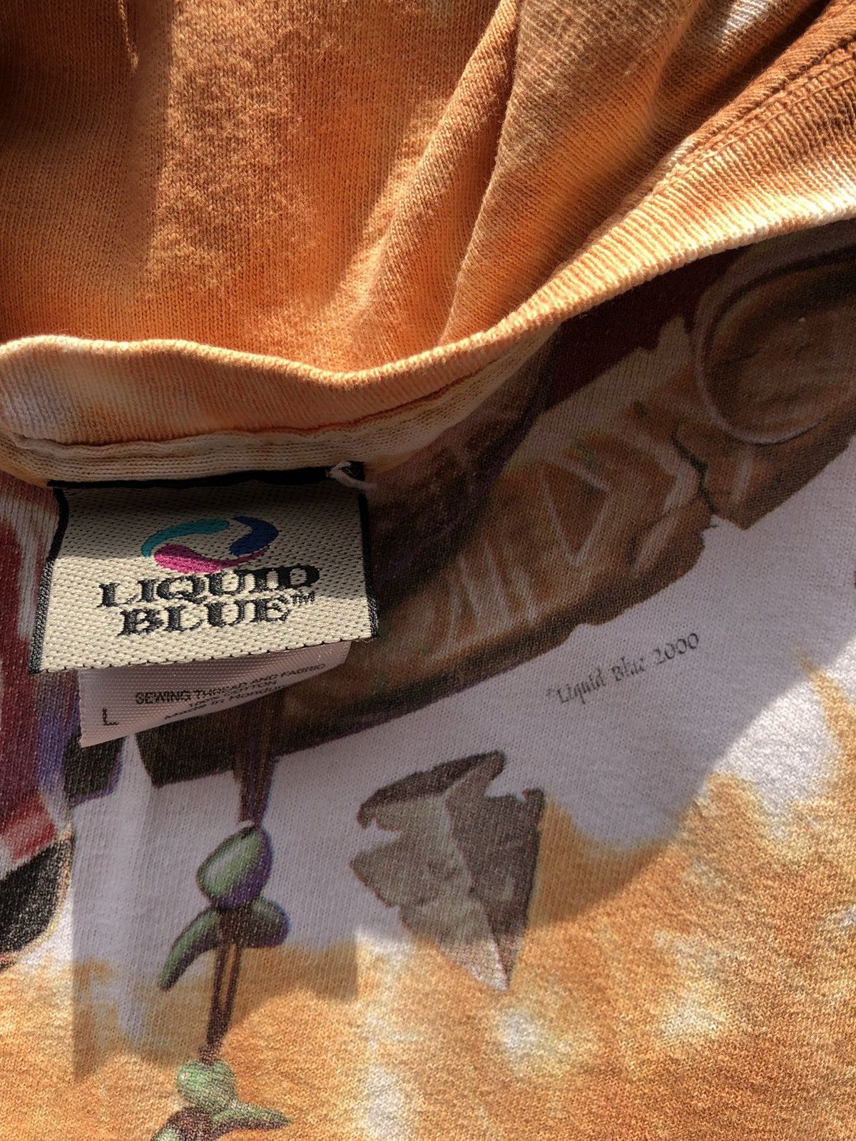 Liquid Blue × Vintage Very rare t shirt over print big logo vintage Liquid Blue Size US L / EU 52-54 / 3 - 3 Thumbnail
