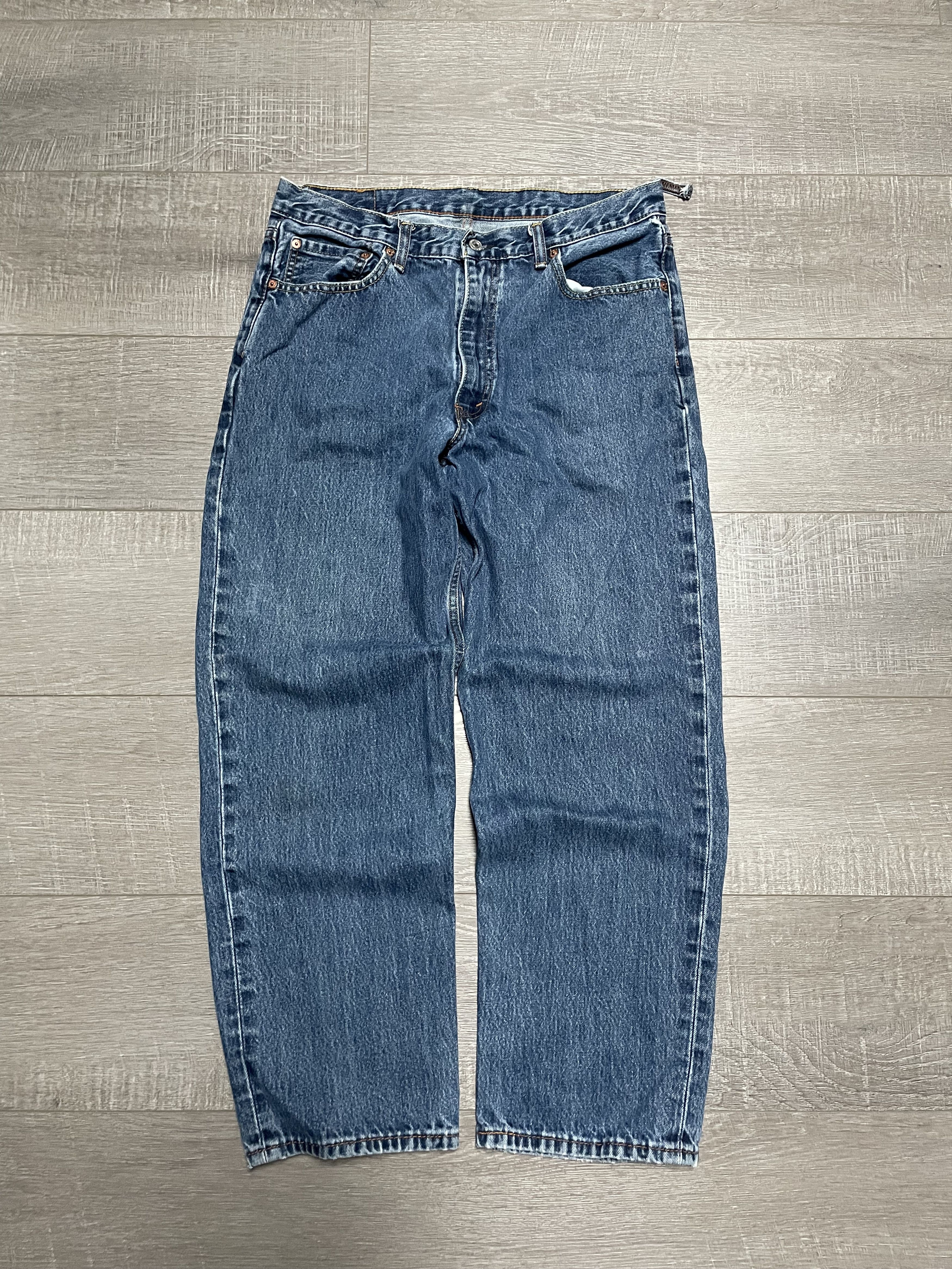 Levi's Levi’s 550 Relaxed Fit Tapered Jeans Blue Wash Denim 36x30 Size US 36 / EU 52 - 1 Thumbnail