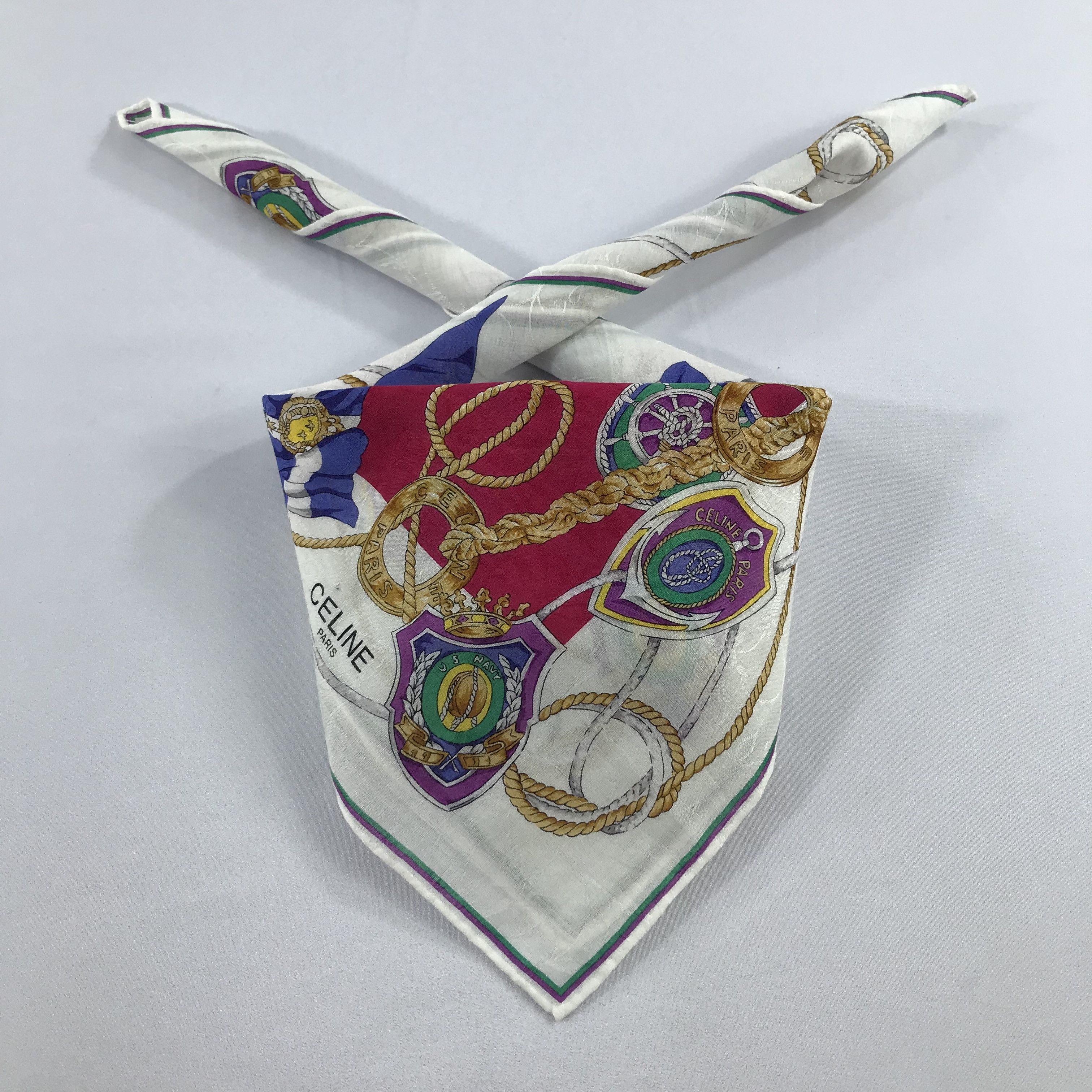 Celine × Vintage Celine Bandana / Handkerchief / Neckerchief - S2006 Size ONE SIZE - 3 Thumbnail