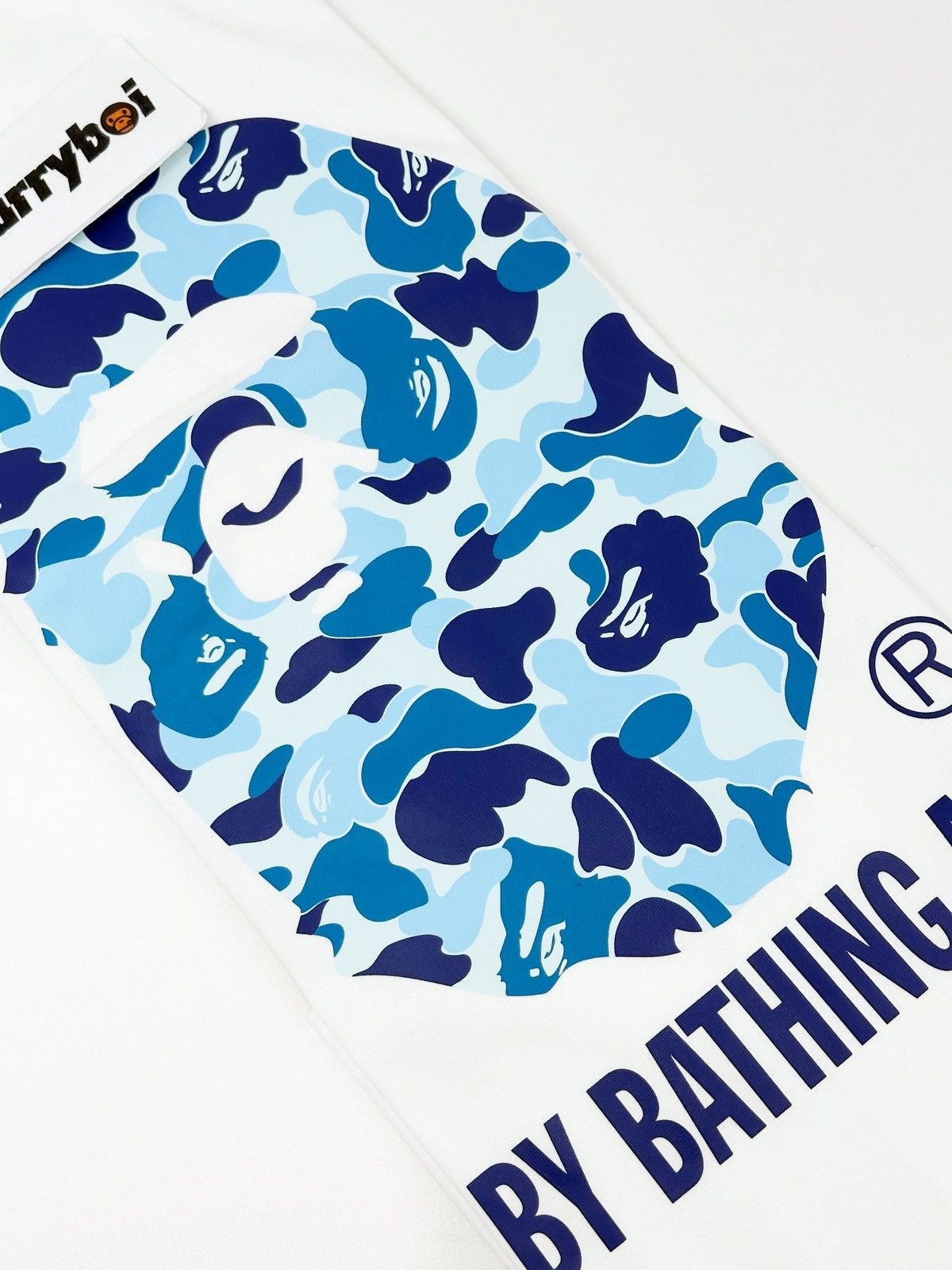 Bape BAPE ABC Camo By Bathing Ape Tee (SS25) White/Blue Size US XXL / EU 58 / 5 - 4 Thumbnail