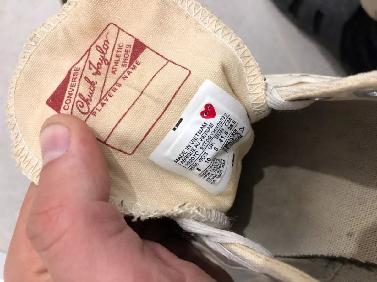 Comme des Garcons × Converse CONVERSE COMME DES GARCONS CHUCK TAYLOR Size US 8 / EU 41 - 10 Thumbnail