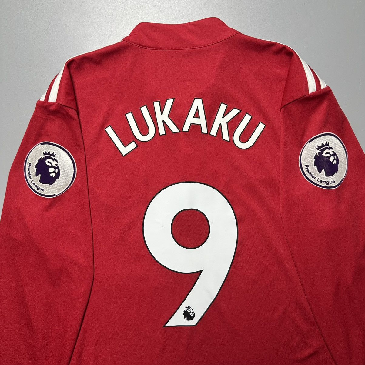 Adidas MAN UNITED ADIDAS 2017/2018 FOOTBALL HOME JERSEY #9 LUKAKU Size US M / EU 48-50 / 2 - 9 Thumbnail