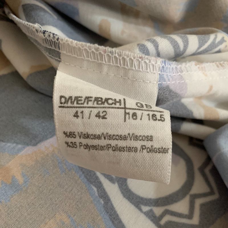Vintage Vintage summer shirt with crazy patterns - Blue Monday Size US L / EU 52-54 / 3 - 7 Thumbnail