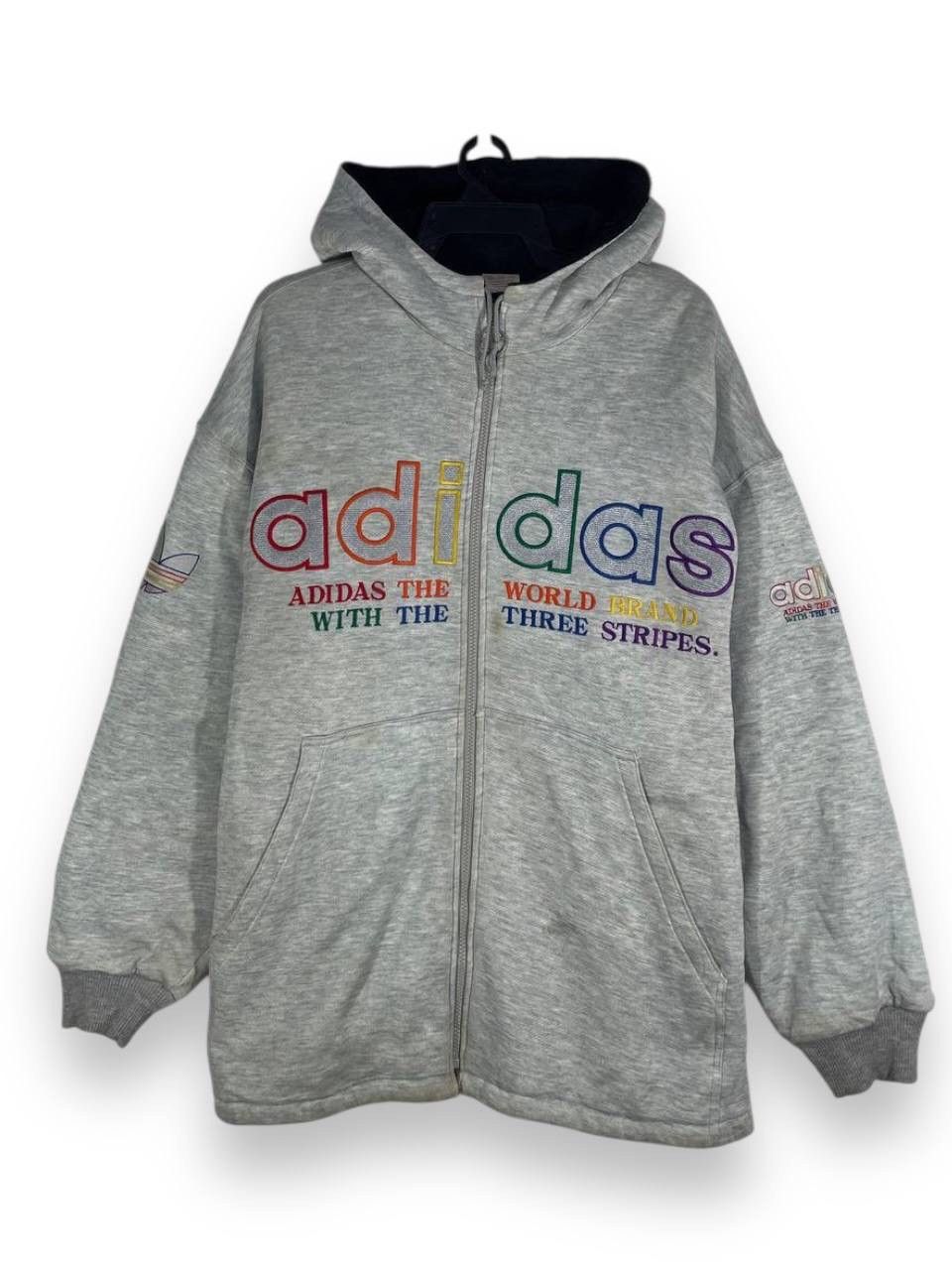 Adidas Vintage adidas big logo rainbow Size US L / EU 52-54 / 3 - 1 Thumbnail