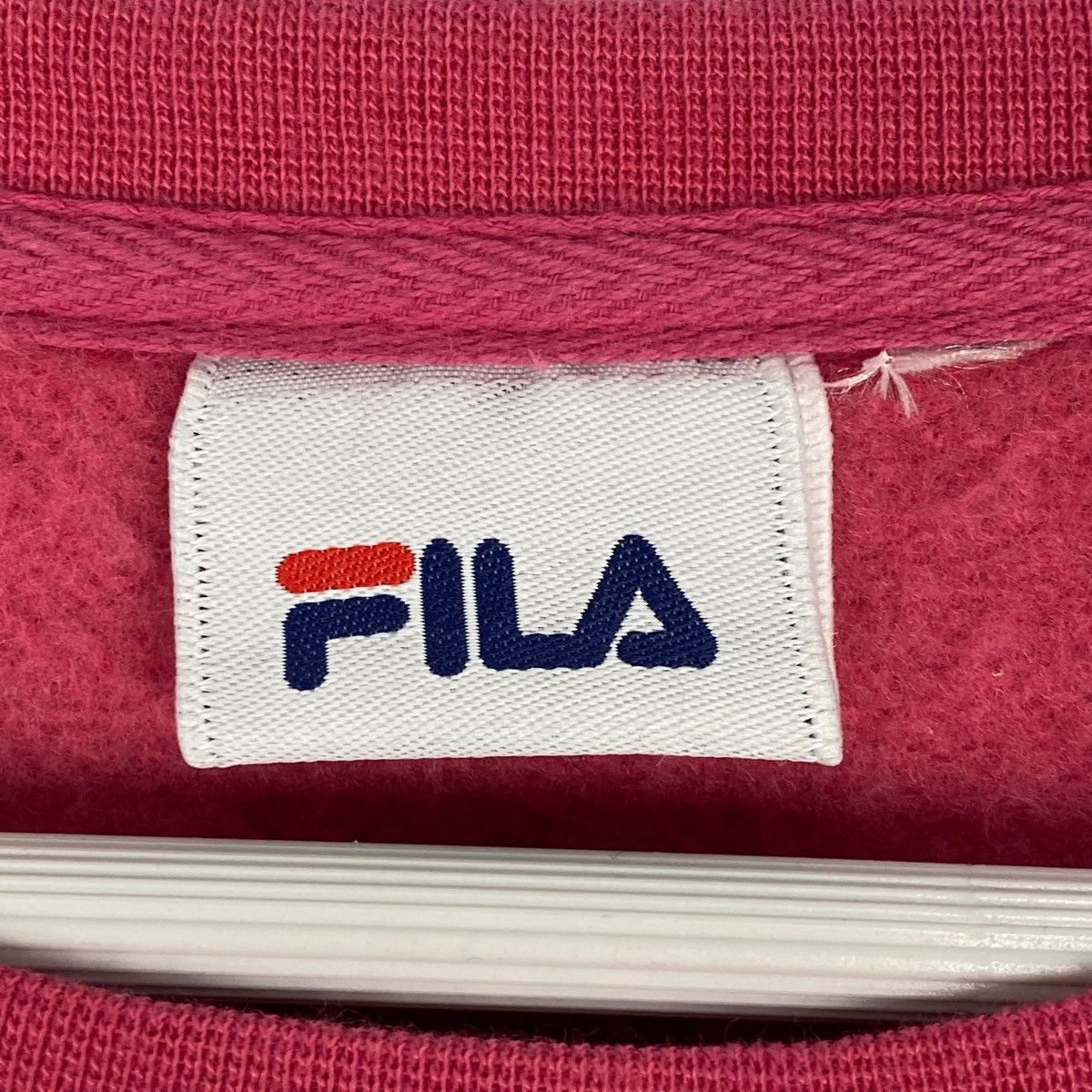 Vintage Vintage Fila Sweatshirt Crewneck Patch Logo Red Size L Size L / US 10 / IT 46 - 6 Thumbnail
