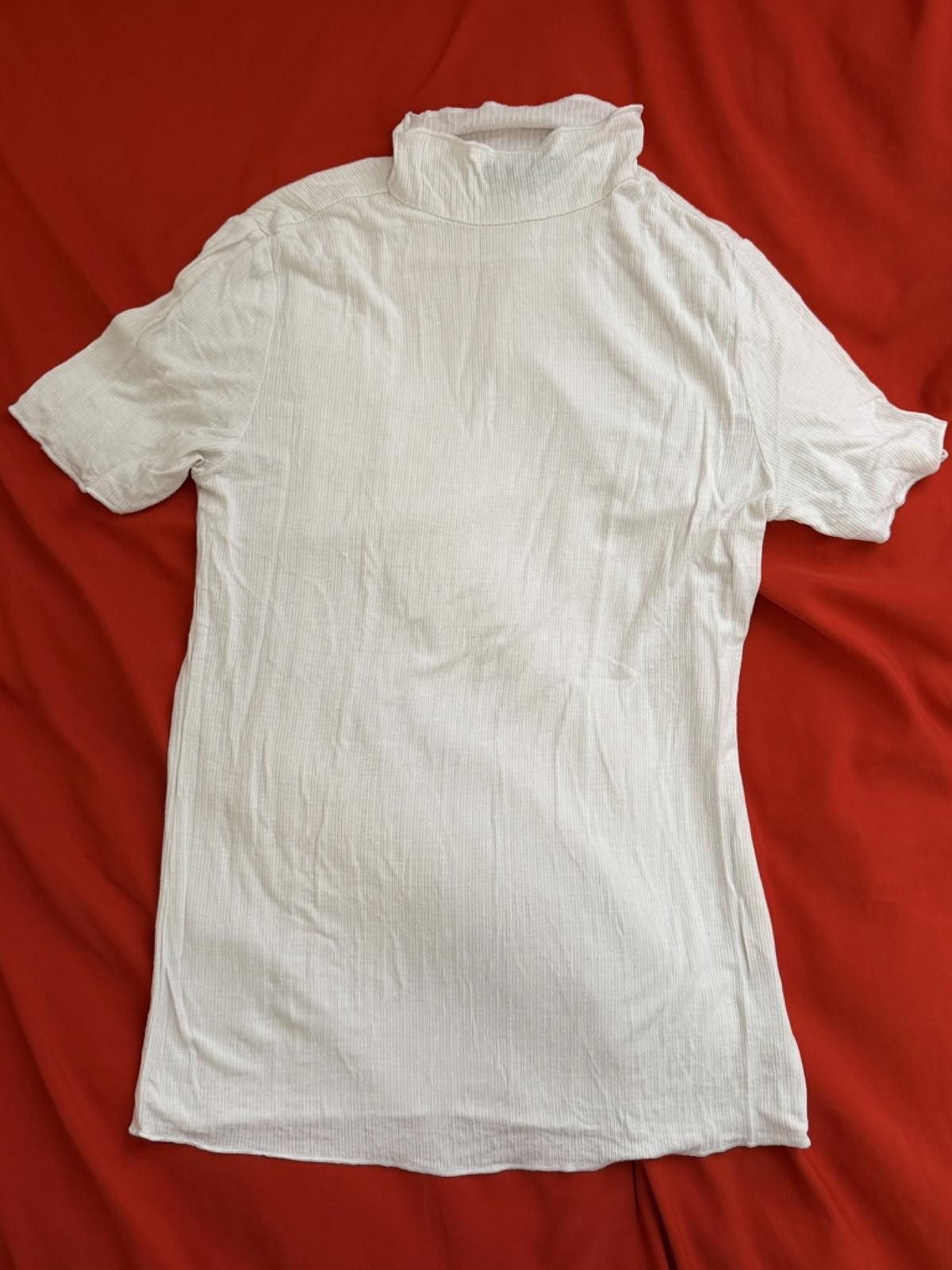 Other AMBIANCE Knit Mock Neck Short Sleeve in White (SMALL) Size S / US 4 / IT 40 - 1 Thumbnail
