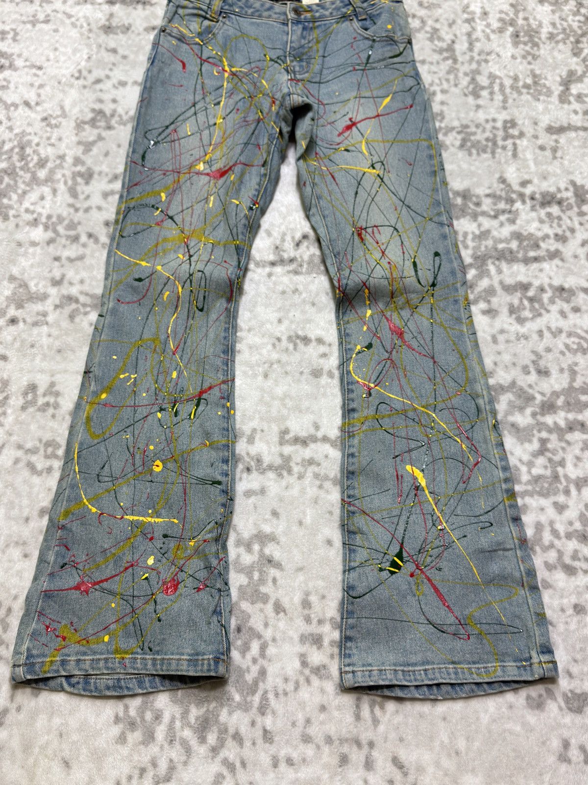Hysteric Glamour Flare LA Jeans Paint Splash Junya Watanabe Style Bootcut Size US 26 / EU 42 - 6 Thumbnail