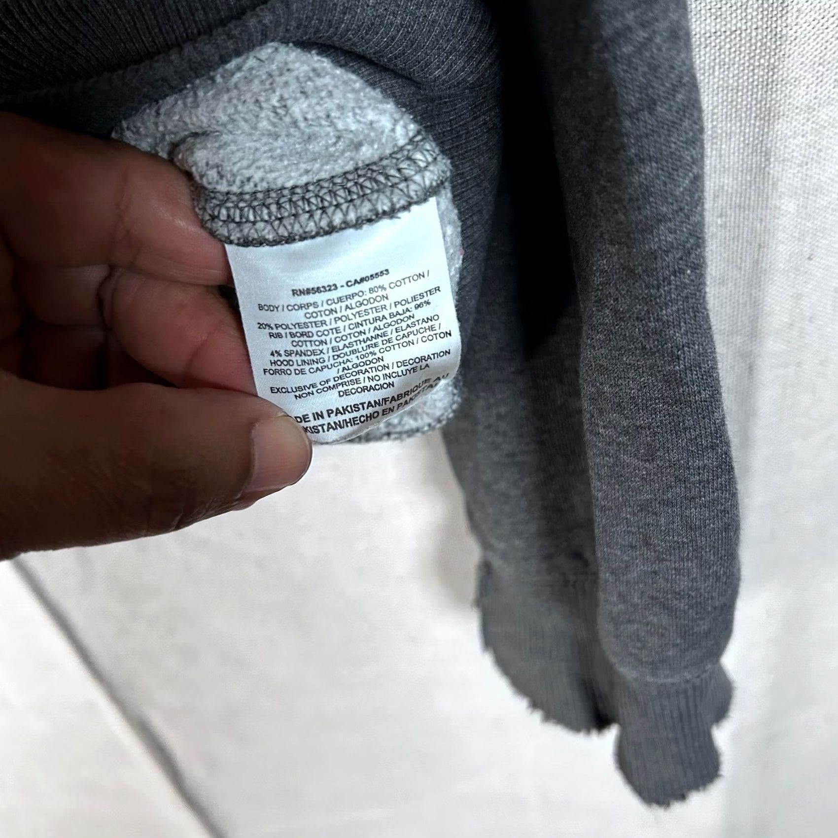 Nike Nike Sportswear Mens Hoodie Sweater Gray Fleece Swoosh Pullover Large Size Size US L / EU 52-54 / 3 - 3 Thumbnail