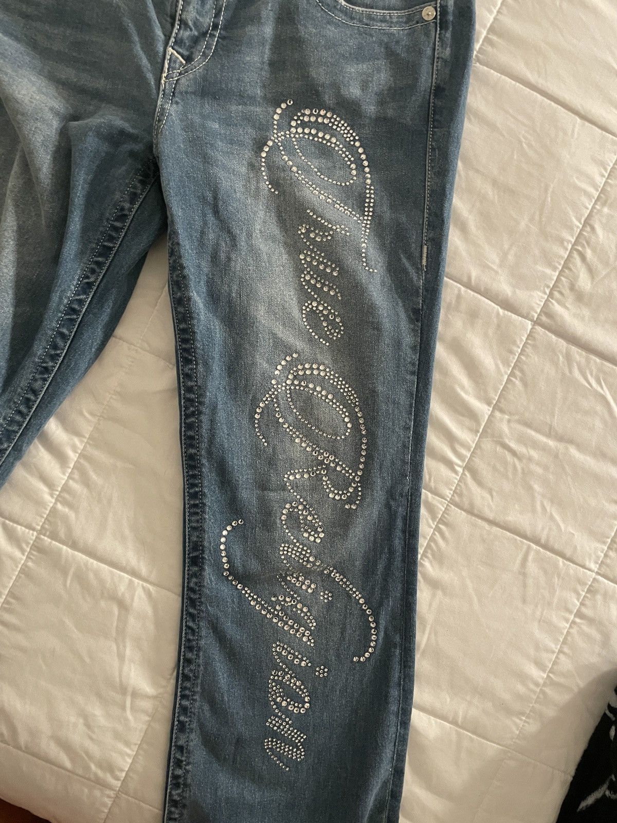 True Religion True Religion Bootcut Jeans with Rhinestones Size 31" - 7 Thumbnail