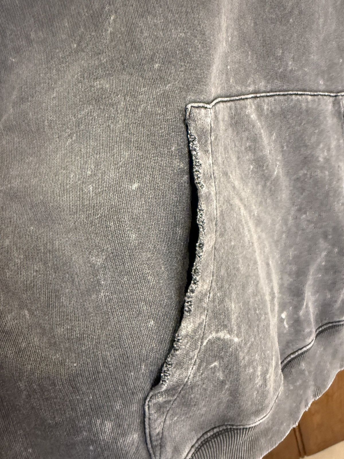 Saint Laurent Paris $890 Saint Laurent acid wash grey Rive Gauche logo hoodie M Size US M / EU 48-50 / 2 - 13 Thumbnail