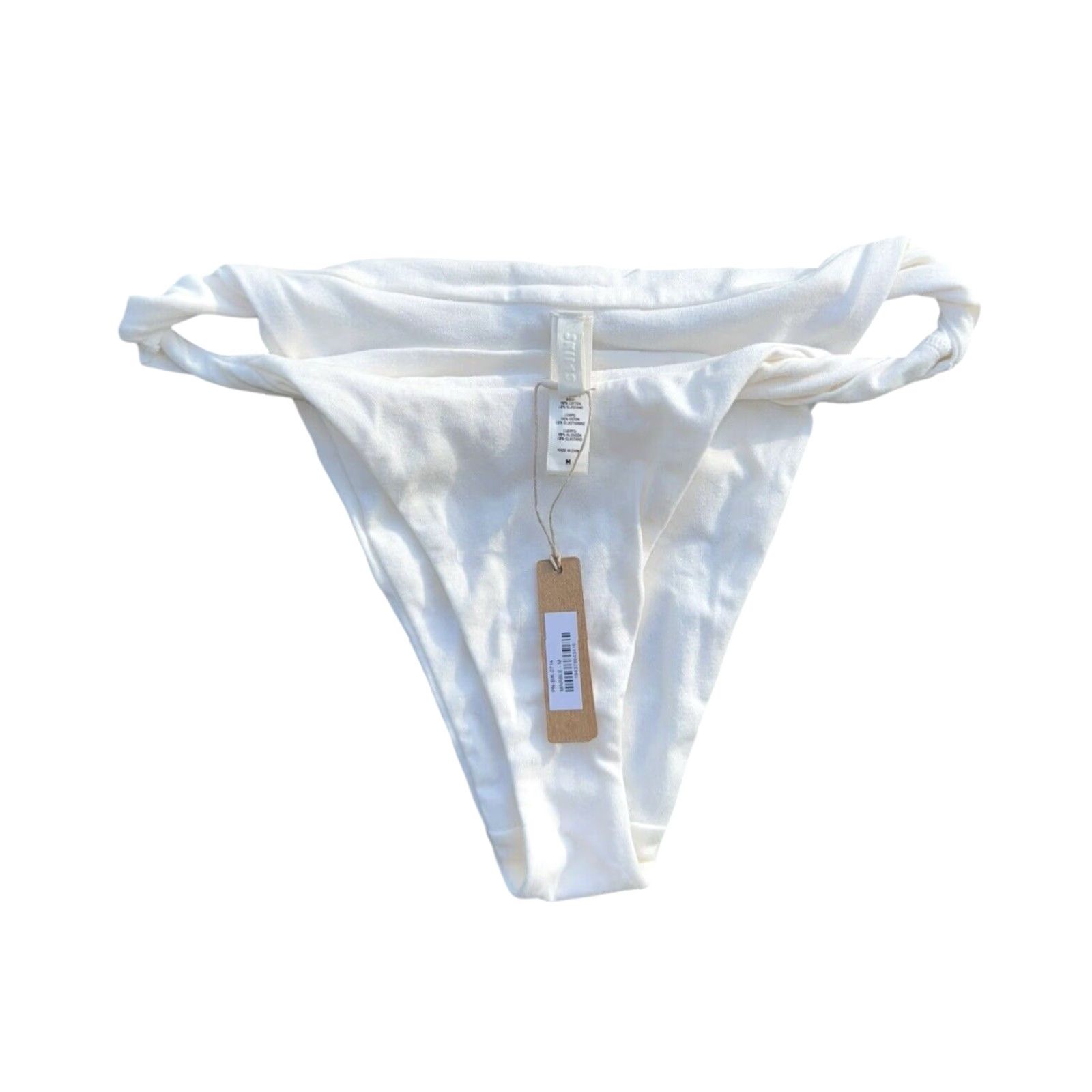 SKIMS Skims Panties Twist Collection Marble Thong Ivory M NWT Girls? Size 32" / US 10 / IT 46 - 2 Thumbnail
