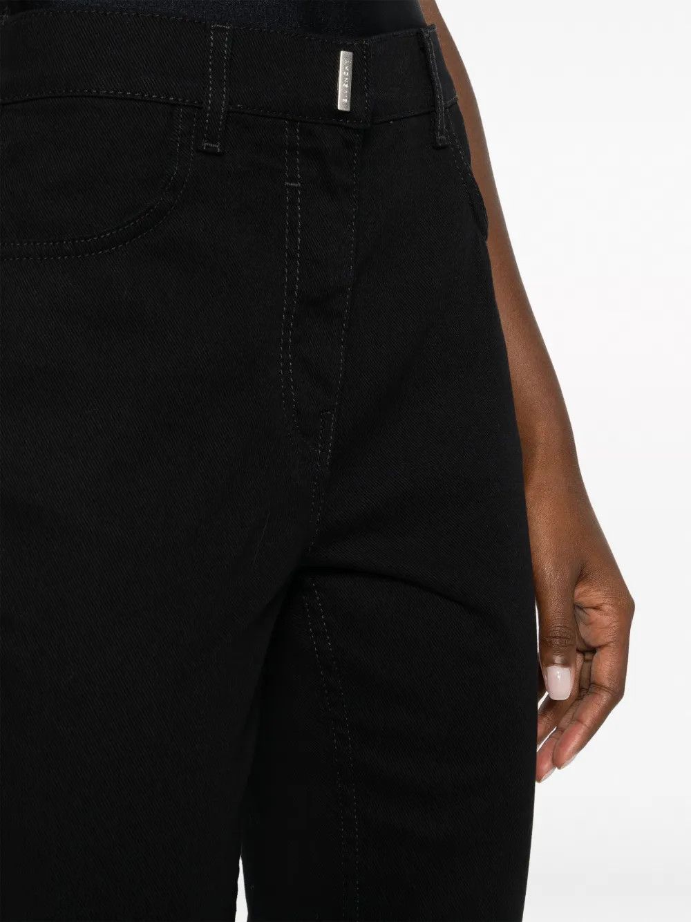 Givenchy o1y0925 Denim Pant in Black Size 26" / US 2 / IT 38 - 2 Thumbnail