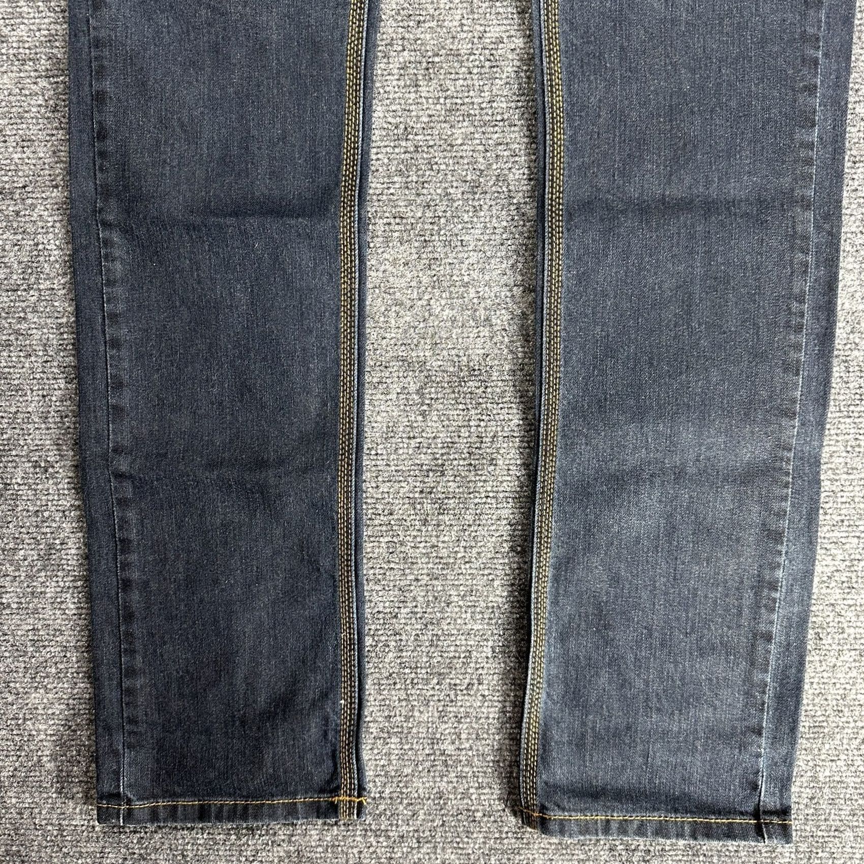 Bcbgmaxazria Max Azria Jeans Womens 27 Straight Leg Dark Wash Cotton Stretch Pockets Size 27" / US 4 / IT 40 - 2 Thumbnail