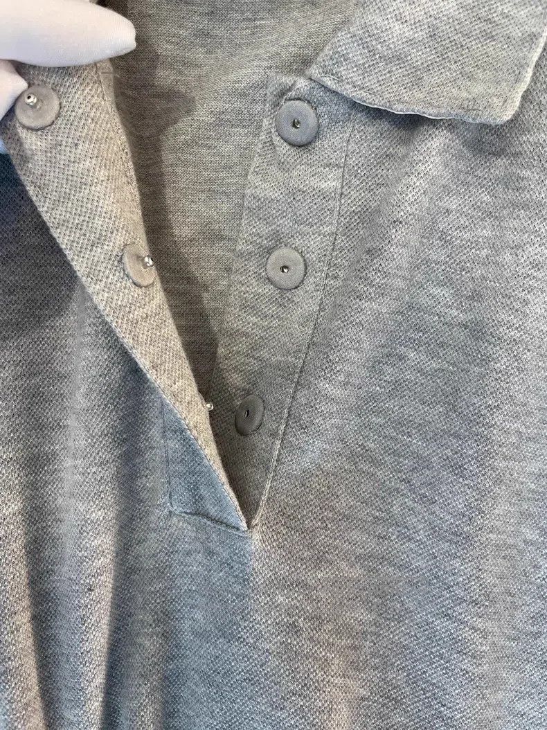 Brunello Cucinelli Brunello Cucinelli Gray cotton short-sleeve dress Size S / US 4 / IT 40 - 9 Thumbnail