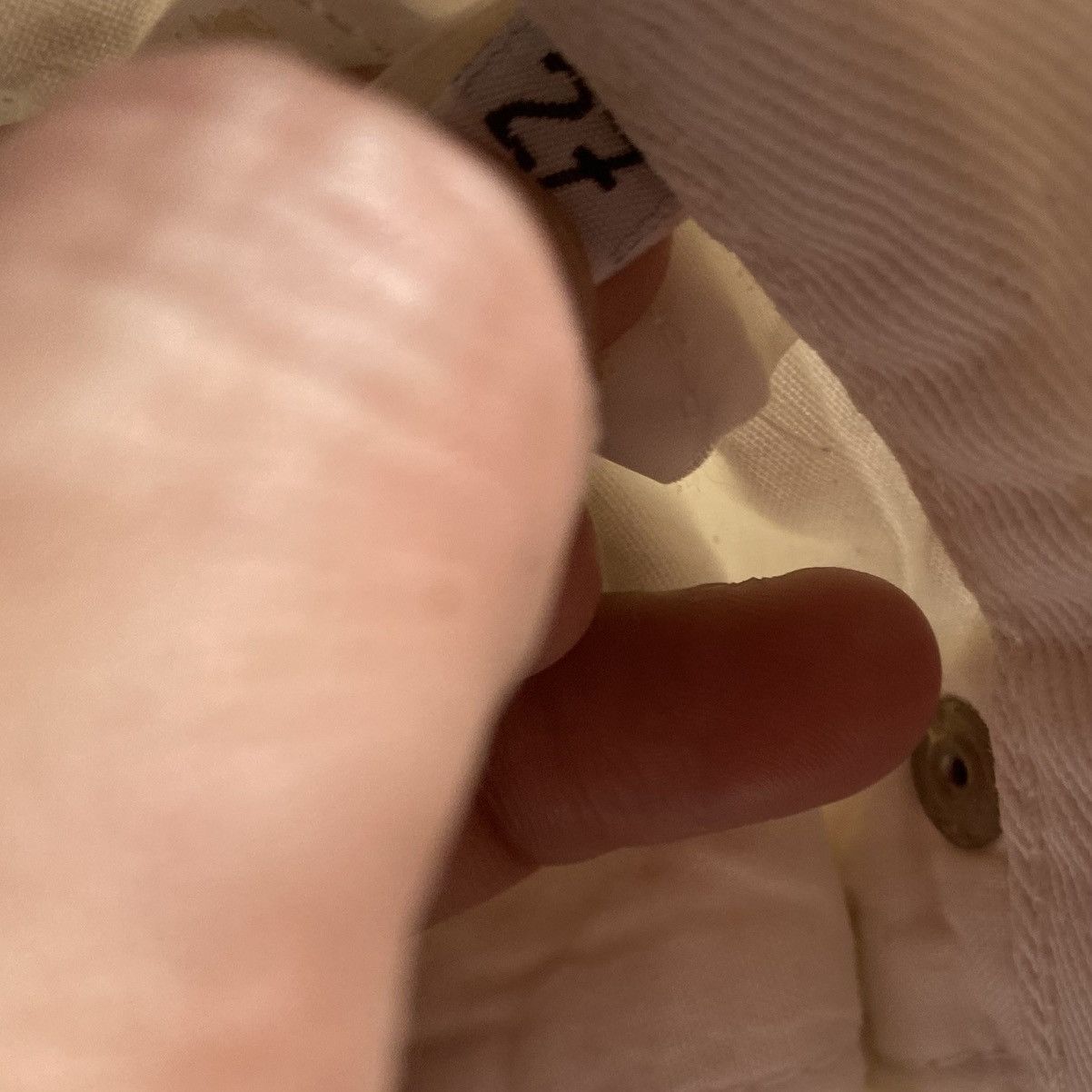 Helmut Lang Archive White Denim Raw Hem Size US 28 / EU 44 - 6 Thumbnail