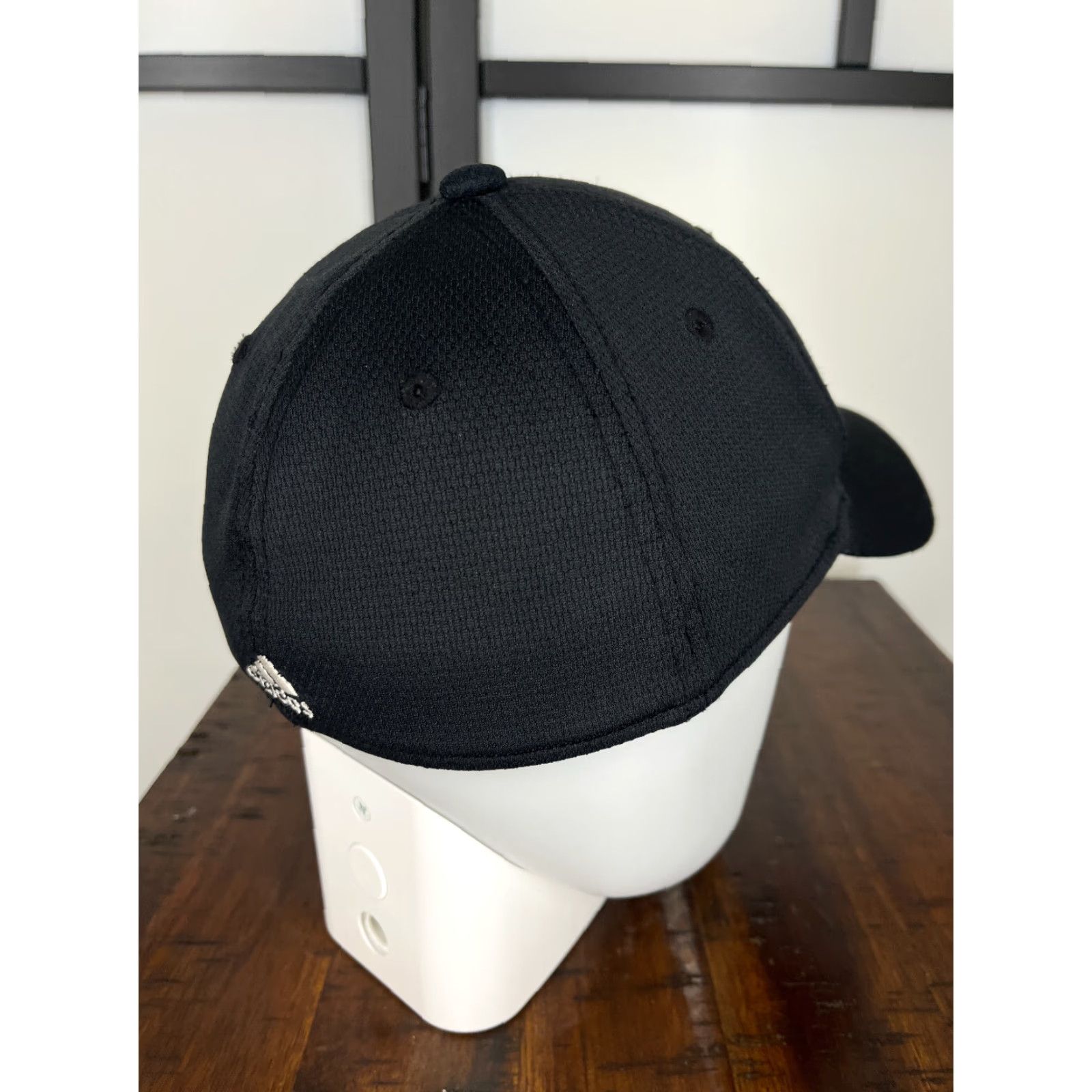 Adidas Adidas Hat Cap Fitted Adult Medium Black Embroidered A-Flex Golf Golfer Size ONE SIZE - 7 Thumbnail