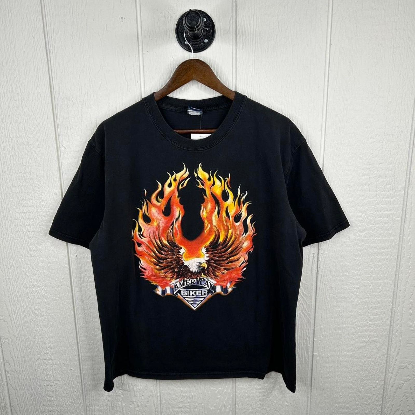 Other Vintage 90’s American Biker Flames Graphic Tee Size Large Size US L / EU 52-54 / 3 - 1 Thumbnail