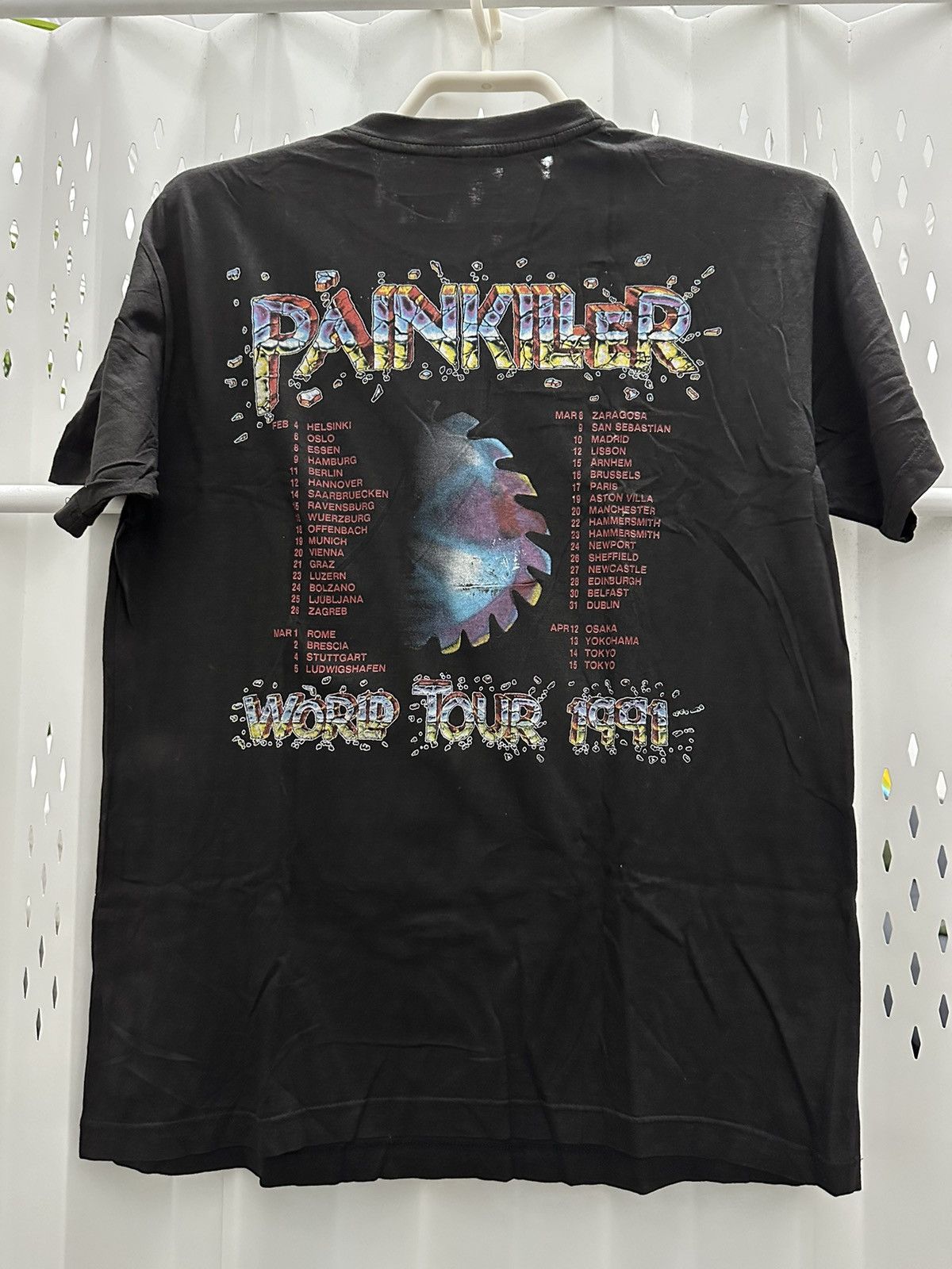 Band Tees Vintage 90’s Judas Priest Painkiller World Tour 91 T-shirt Size US M / EU 48-50 / 2 - 2 Thumbnail