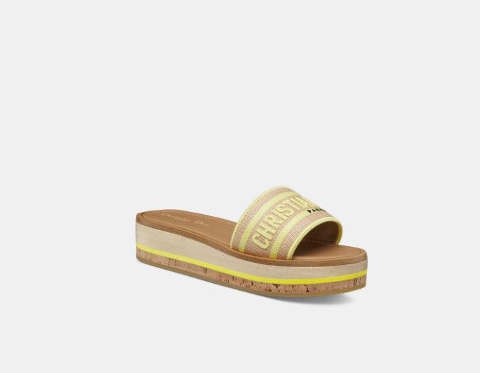 Dior o1w1db10425 KCO052E Platform Slides Size US 7 / IT 37 - 2 Thumbnail