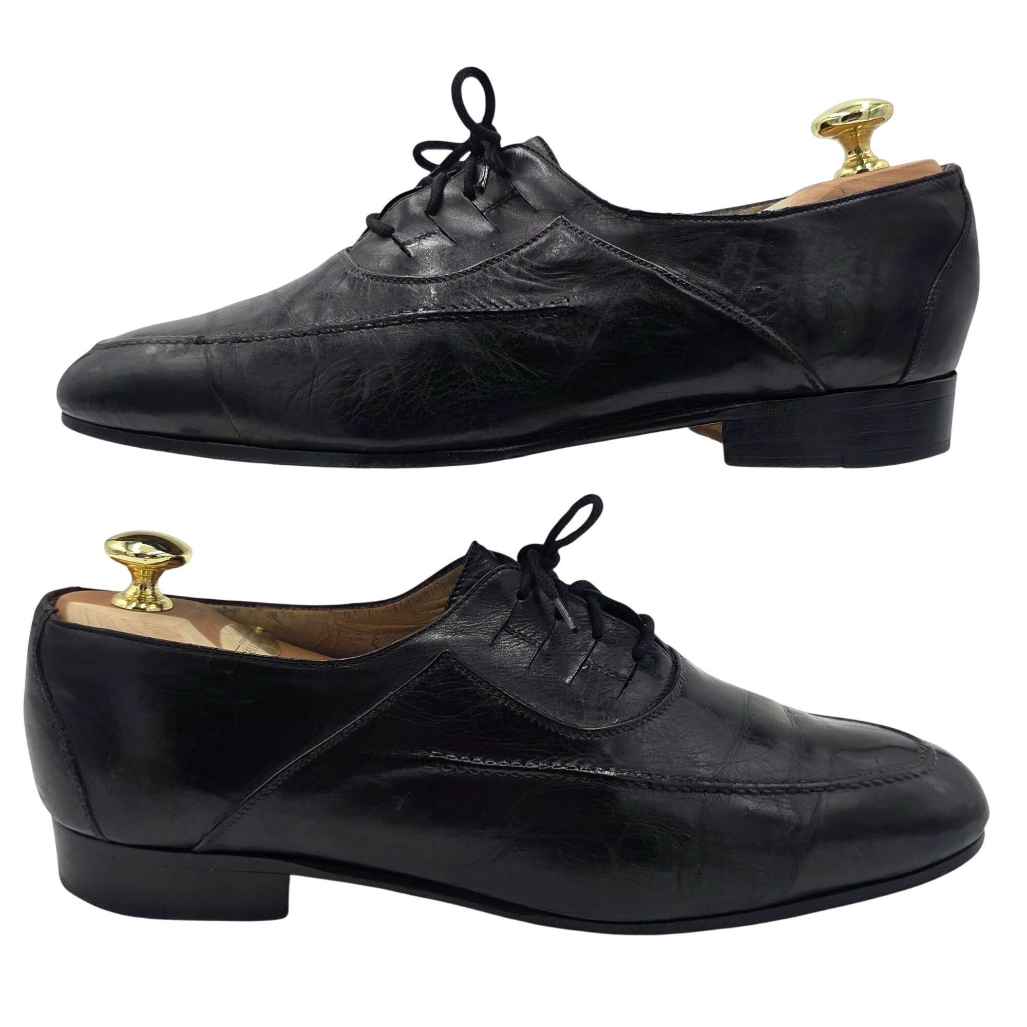 Bally Vintage Bally Italy Soft Black Leather Dress Shoes Mens 9 Size US 9 / EU 42 - 3 Thumbnail