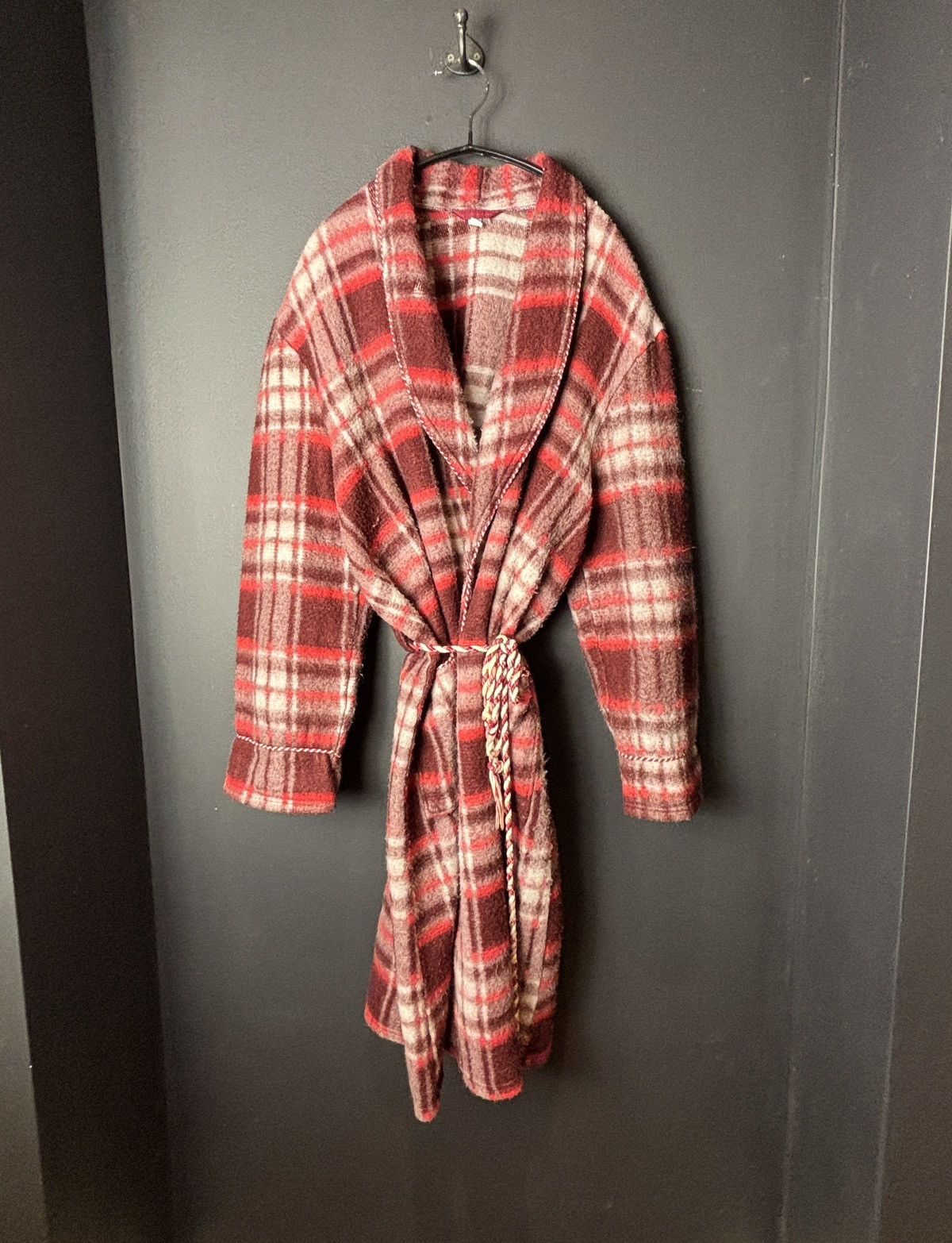 Vintage Vintage Plaid Robe House Coat Playboy 70s 80s Belted Lounge Size US M / EU 48-50 / 2 - 3 Thumbnail