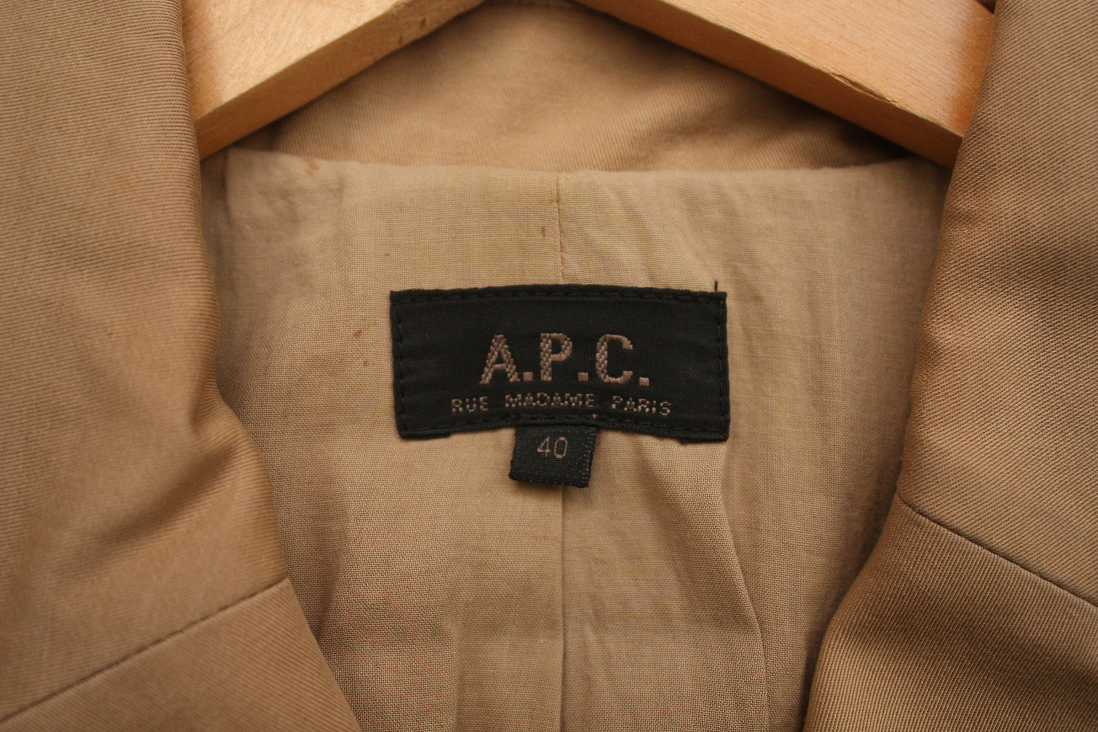 A.P.C. A.P.C. Beige Mustard Coat Women's 40 Size M / US 6-8 / IT 42-44 - 4 Thumbnail