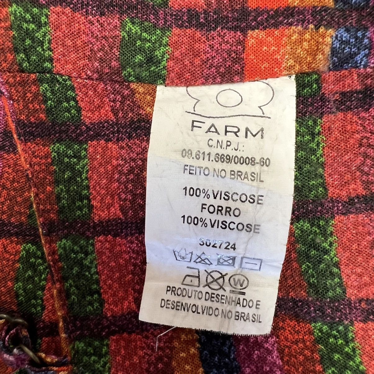 Farm Rio Farm Rio Multicolor Bikini Top Viscose Smocked Back Brazil Size XS / US 0-2 / IT 36-38 - 8 Thumbnail