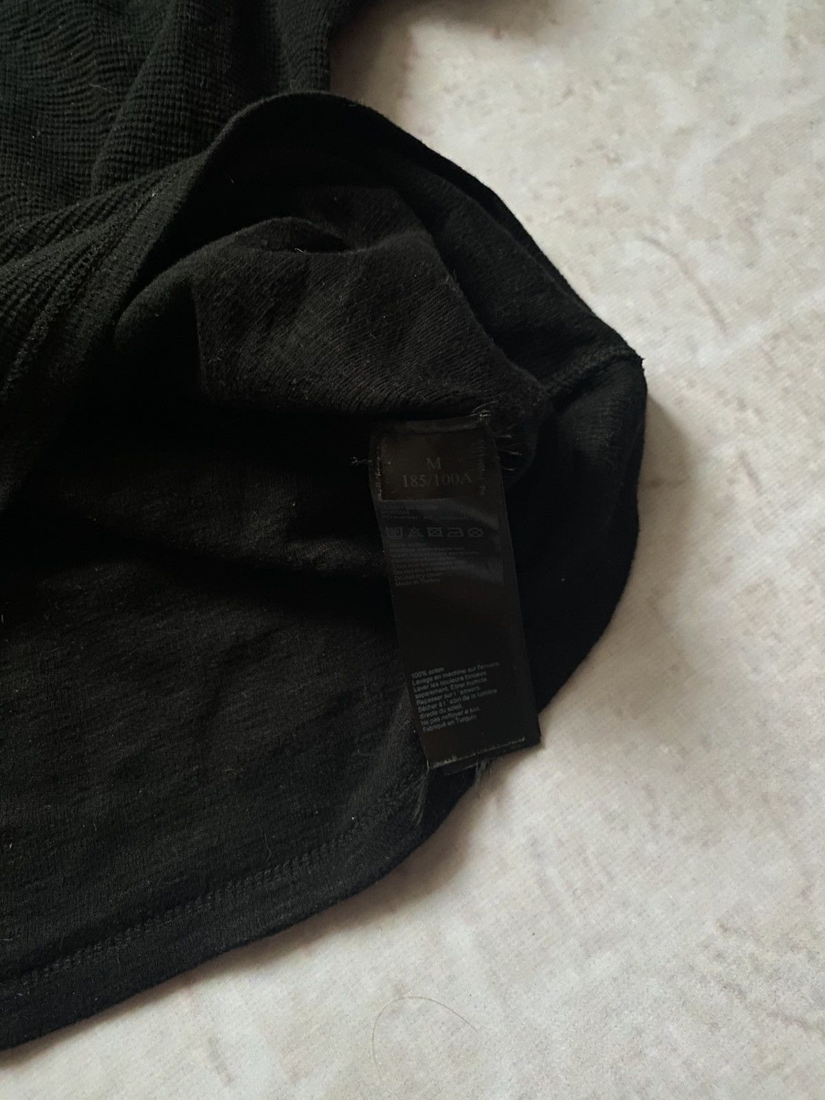 Allsaints × Designer × If Six Was Nine Allsaints waffle black cotton T-shirt Size US M / EU 48-50 / 2 - 4 Thumbnail